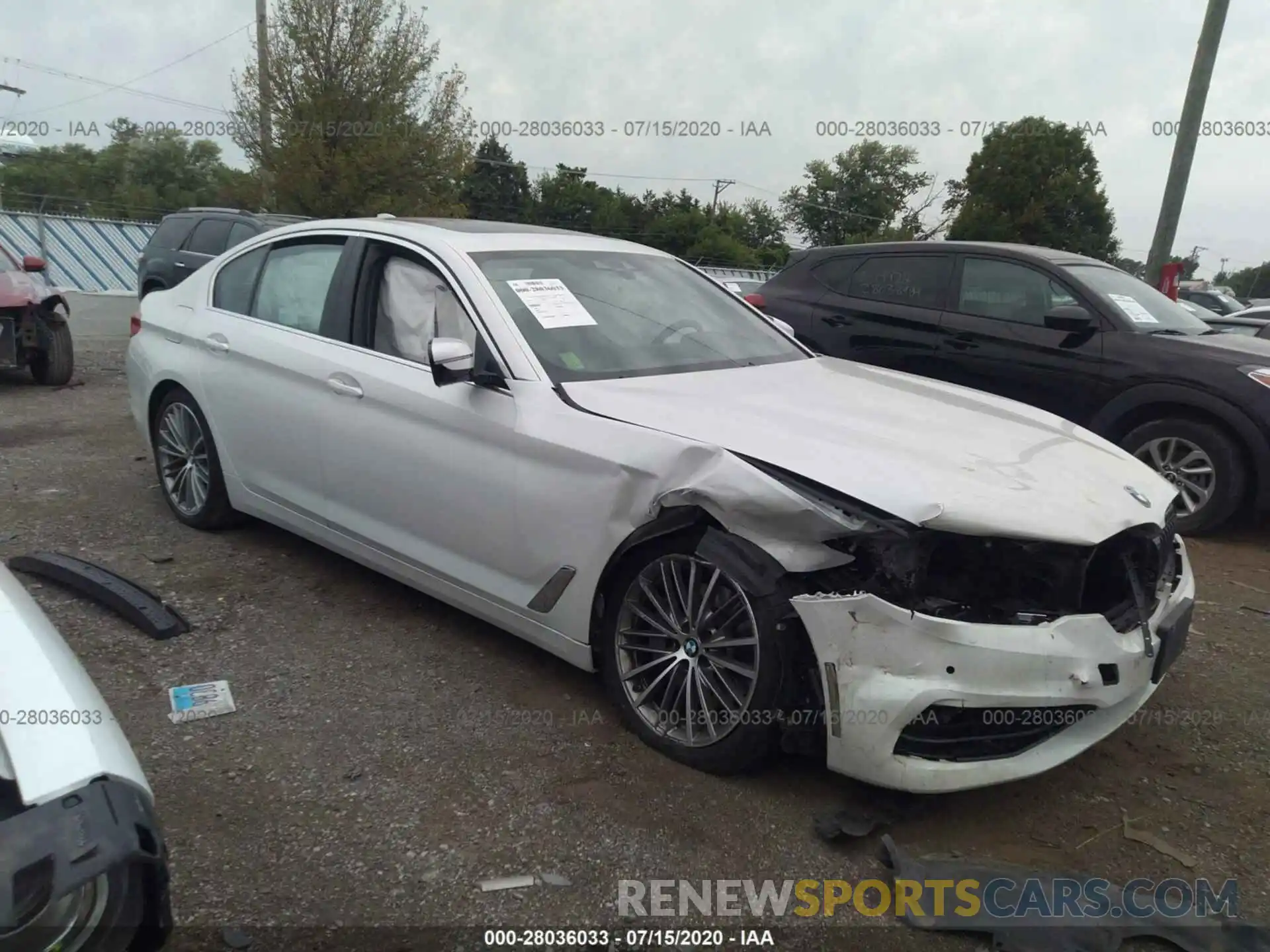 1 Photograph of a damaged car WBAJE7C54KWW23155 BMW 5 SERIES 2019