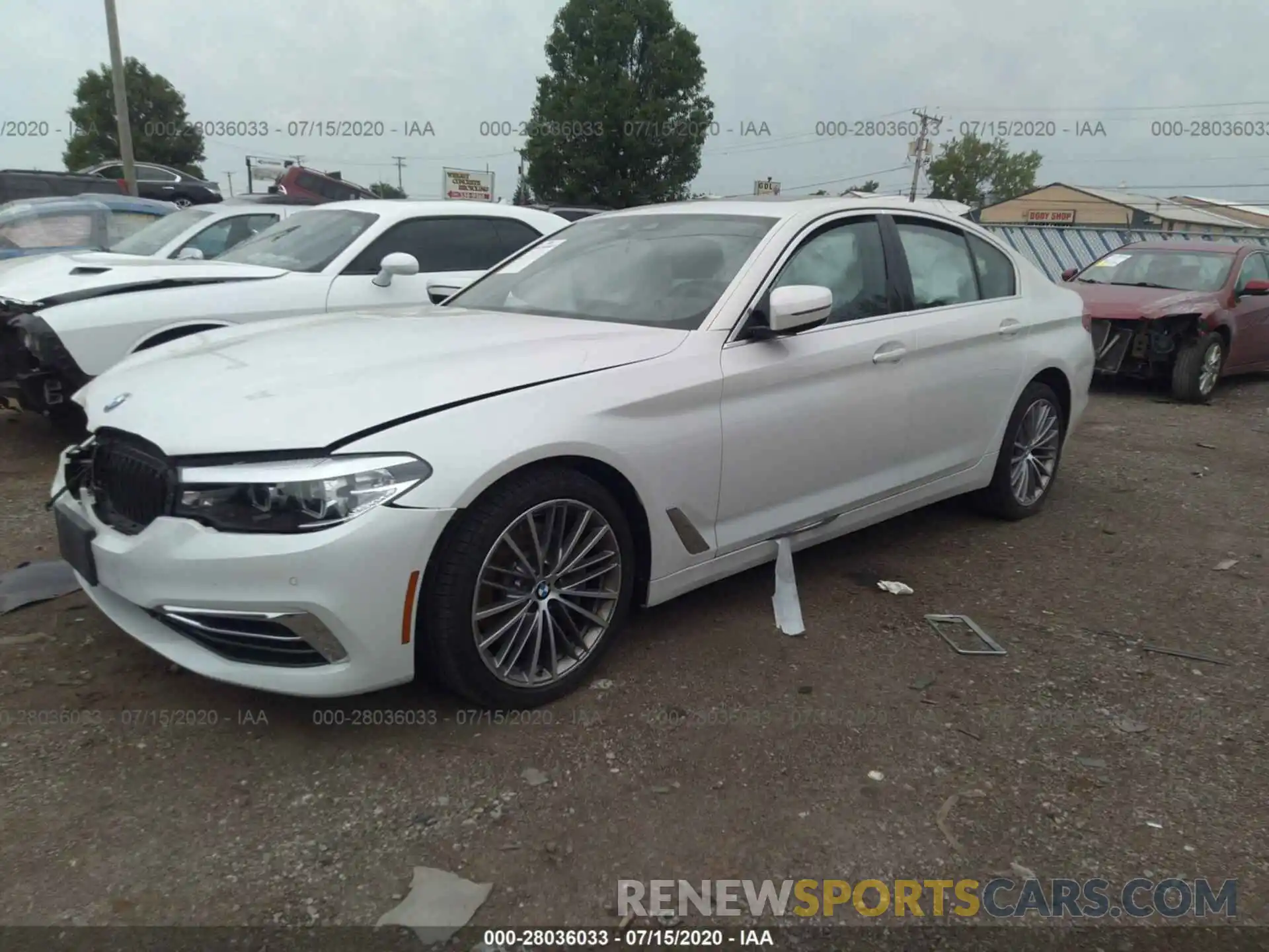 2 Photograph of a damaged car WBAJE7C54KWW23155 BMW 5 SERIES 2019