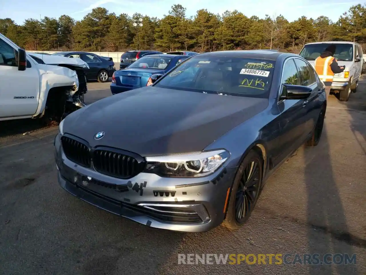 2 Photograph of a damaged car WBAJE7C55KG893182 BMW 5 SERIES 2019