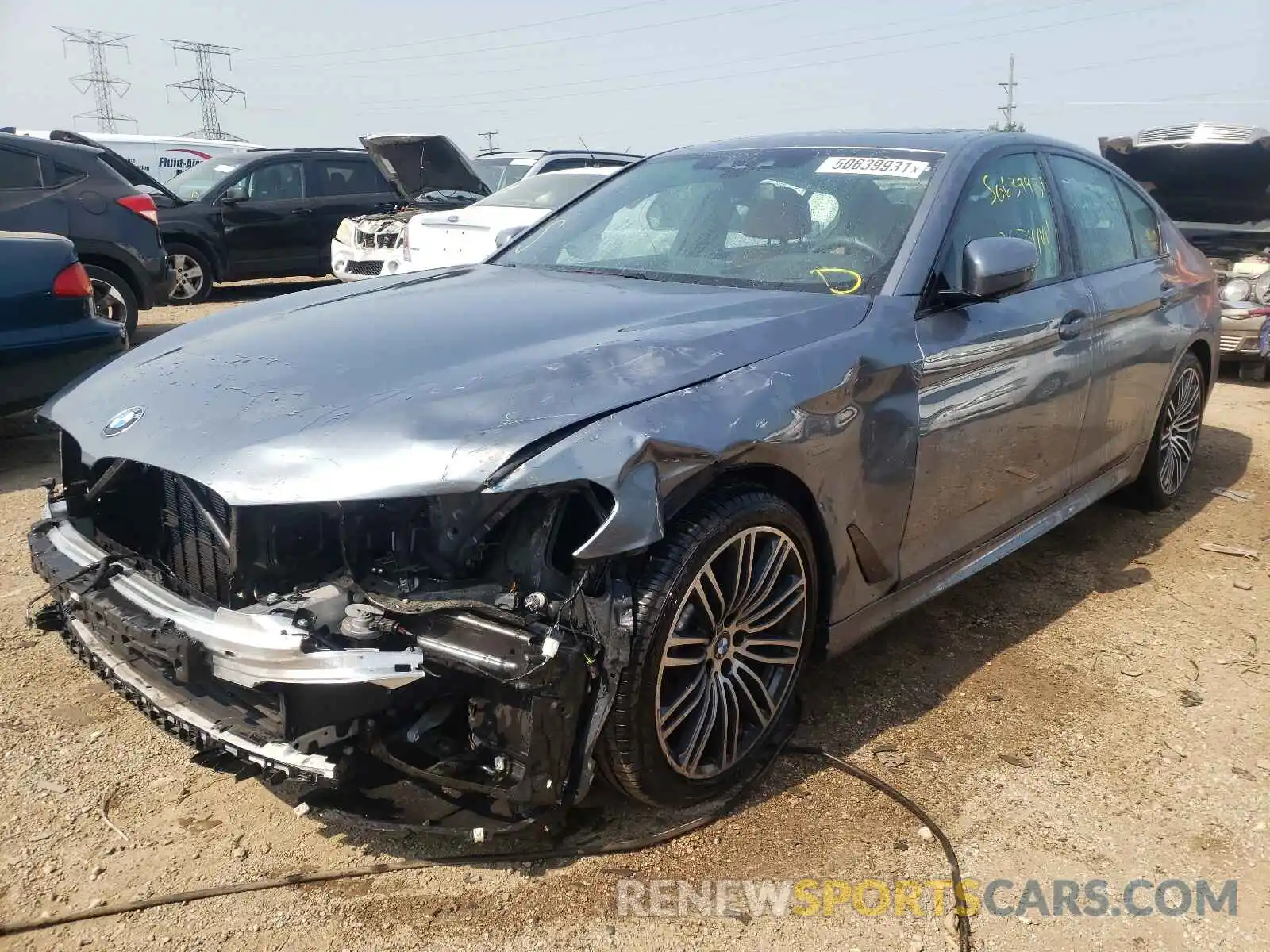 2 Photograph of a damaged car WBAJE7C57KWW10285 BMW 5 SERIES 2019