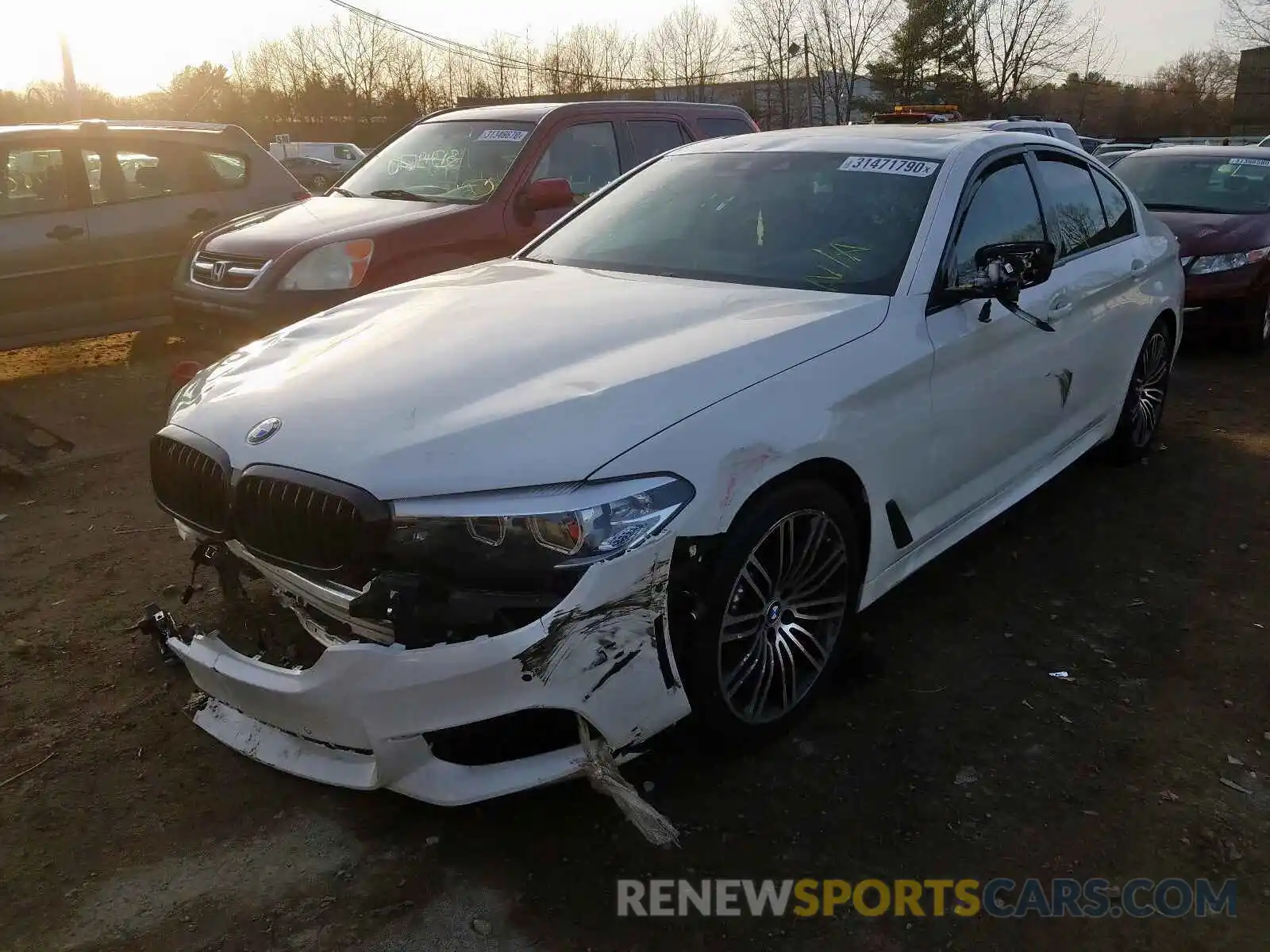 2 Photograph of a damaged car WBAJE7C57KWW33419 BMW 5 SERIES 2019