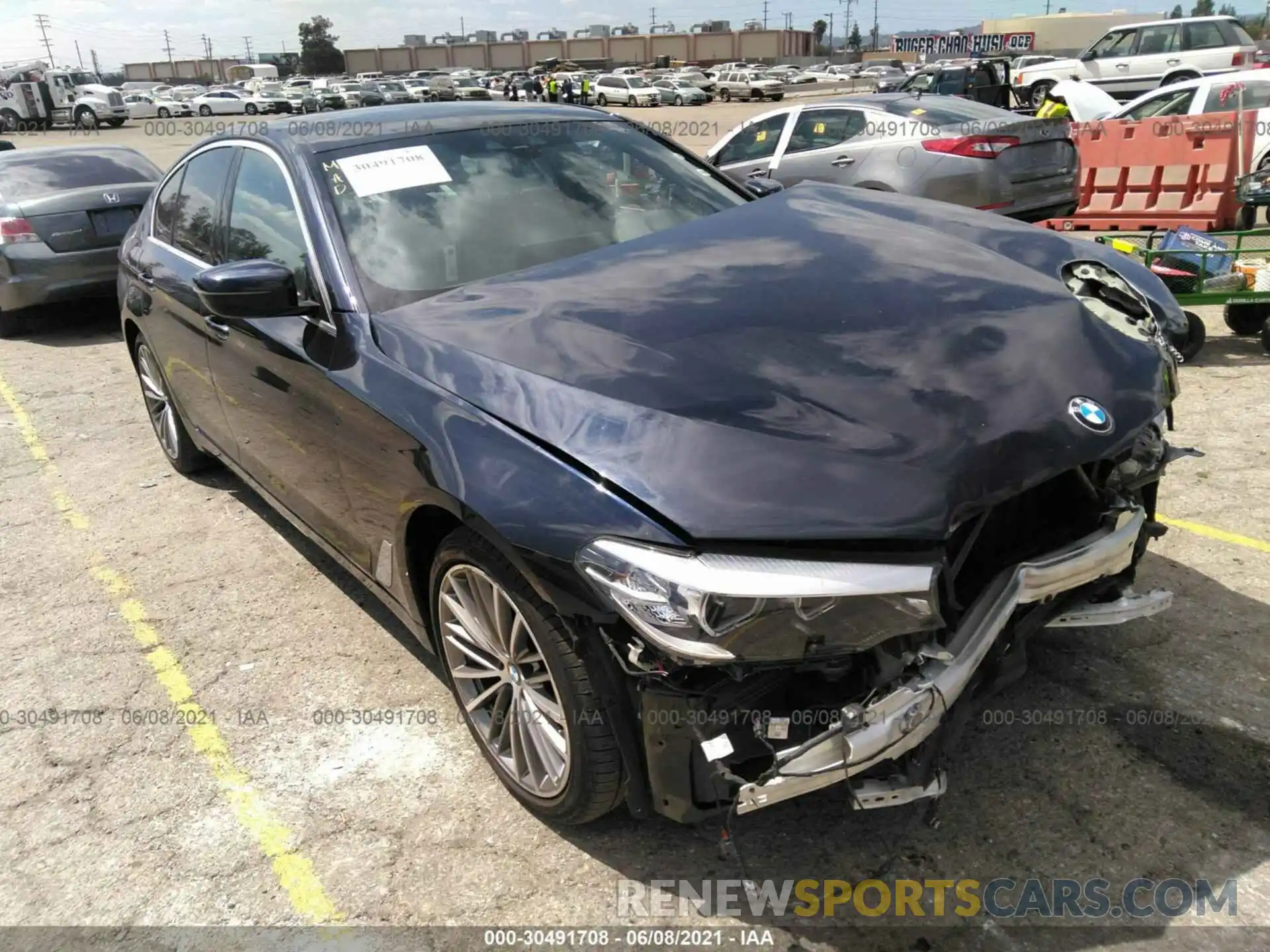 1 Photograph of a damaged car WBAJA9C07LCD35082 BMW 5 SERIES 2020