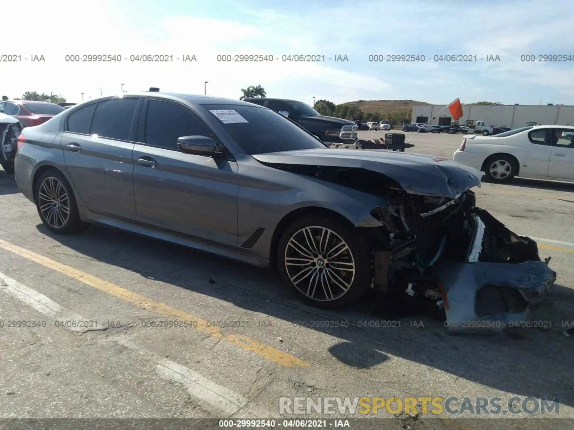 1 Photograph of a damaged car WBAJR3C02LWW84362 BMW 5 SERIES 2020