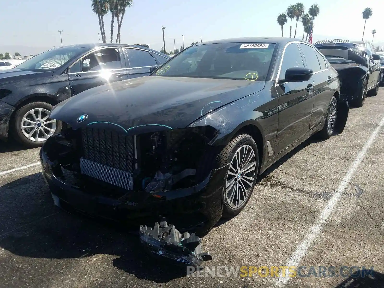 2 Photograph of a damaged car WBAJR3C06LWW79455 BMW 5 SERIES 2020