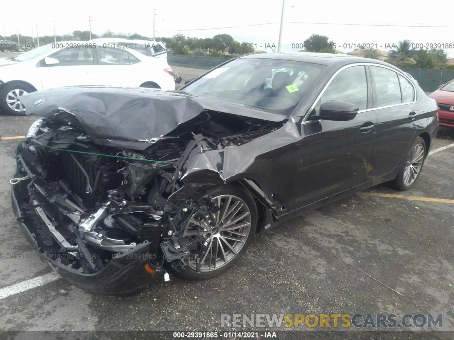 2 Фотография поврежденного автомобиля WBAJR3C06LWW80766 BMW 5 SERIES 2020