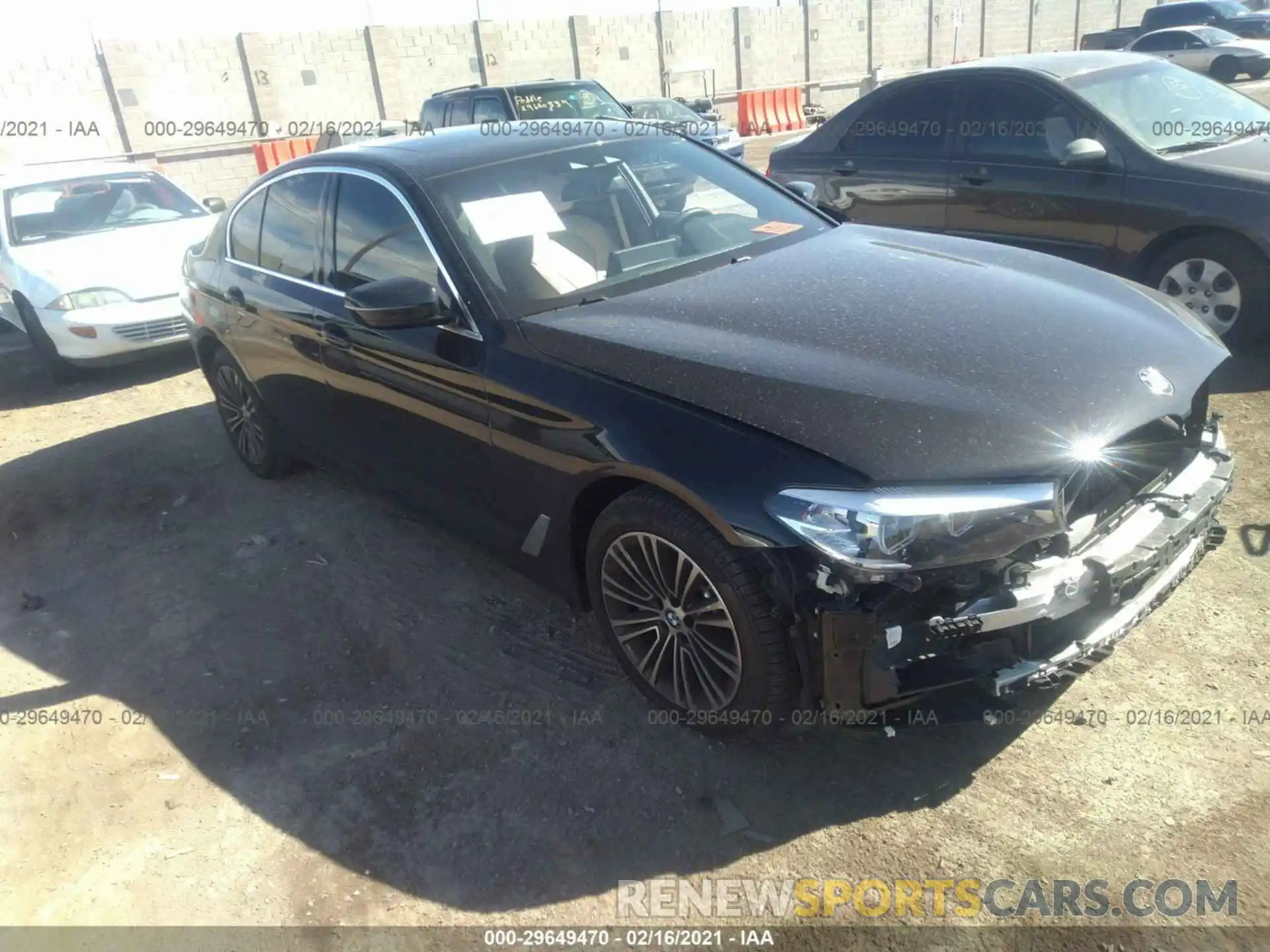 1 Photograph of a damaged car WBAJR3C08LCE49727 BMW 5 SERIES 2020