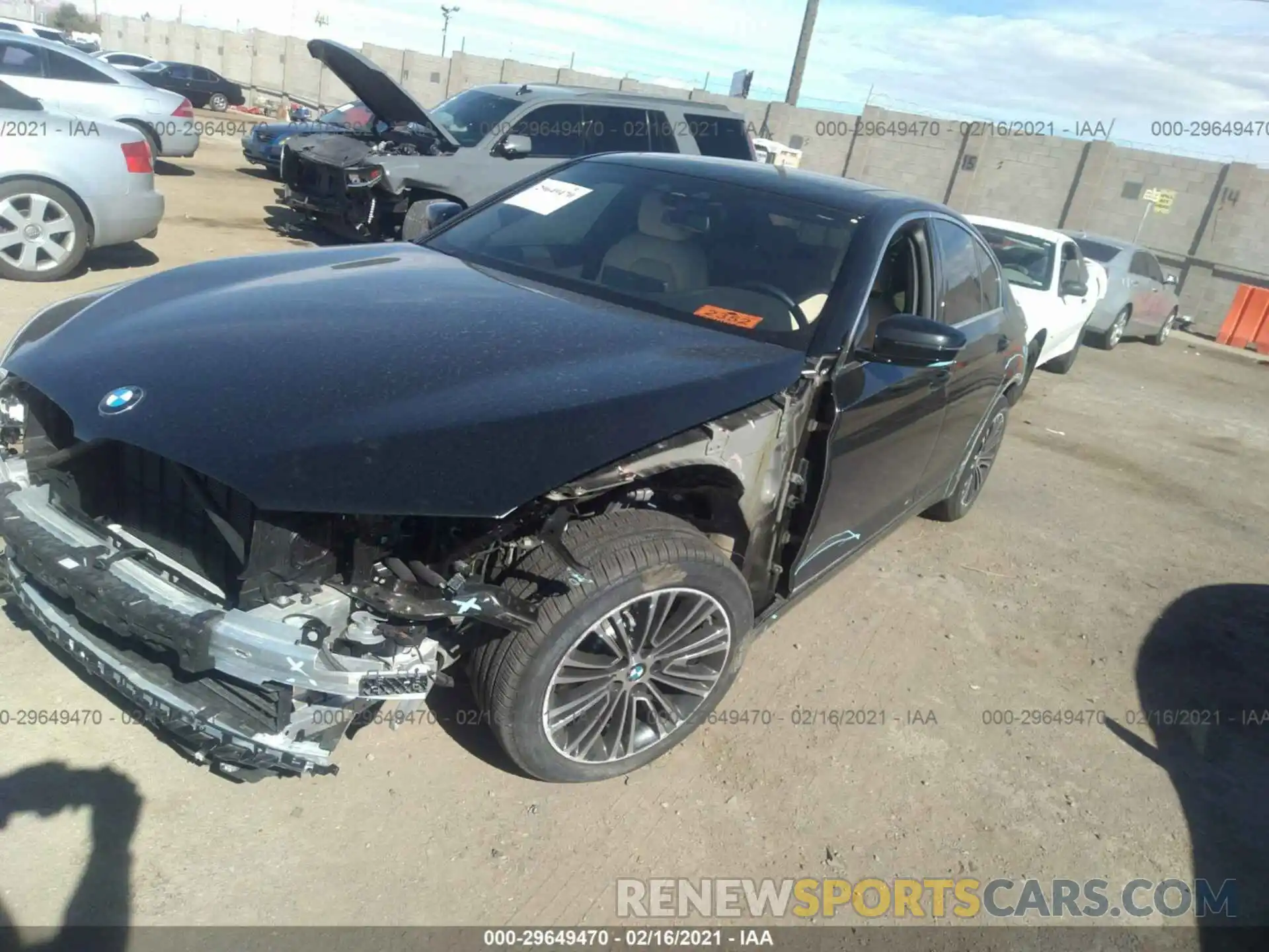 2 Photograph of a damaged car WBAJR3C08LCE49727 BMW 5 SERIES 2020