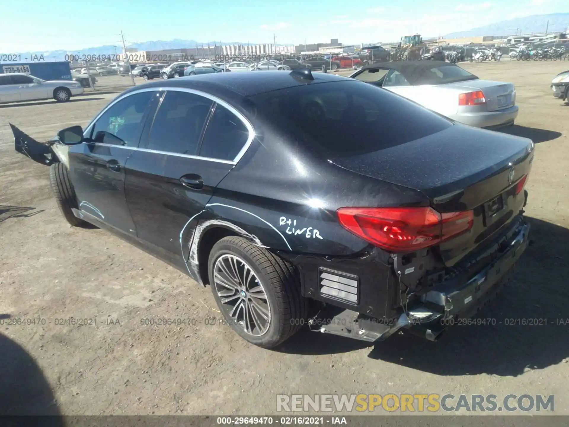 3 Photograph of a damaged car WBAJR3C08LCE49727 BMW 5 SERIES 2020