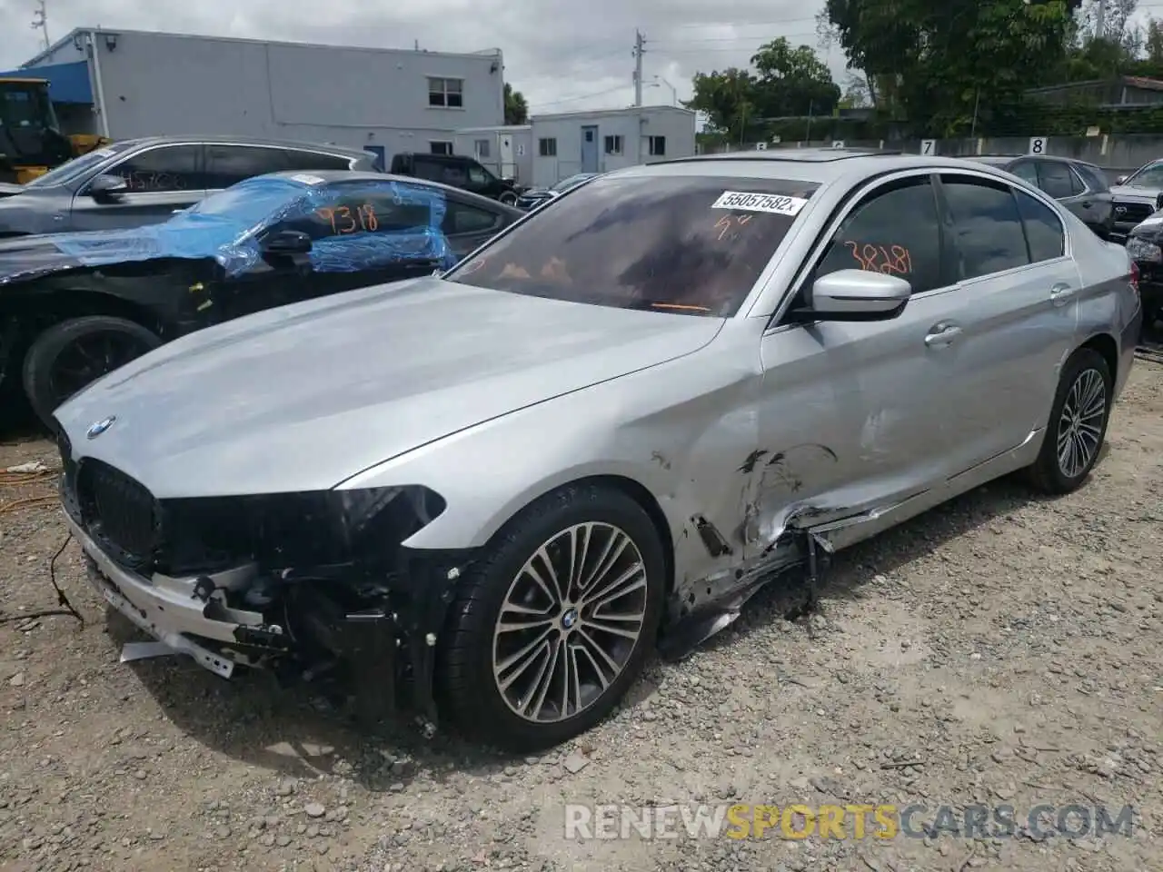 2 Photograph of a damaged car WBAJR3C08LCE60131 BMW 5 SERIES 2020