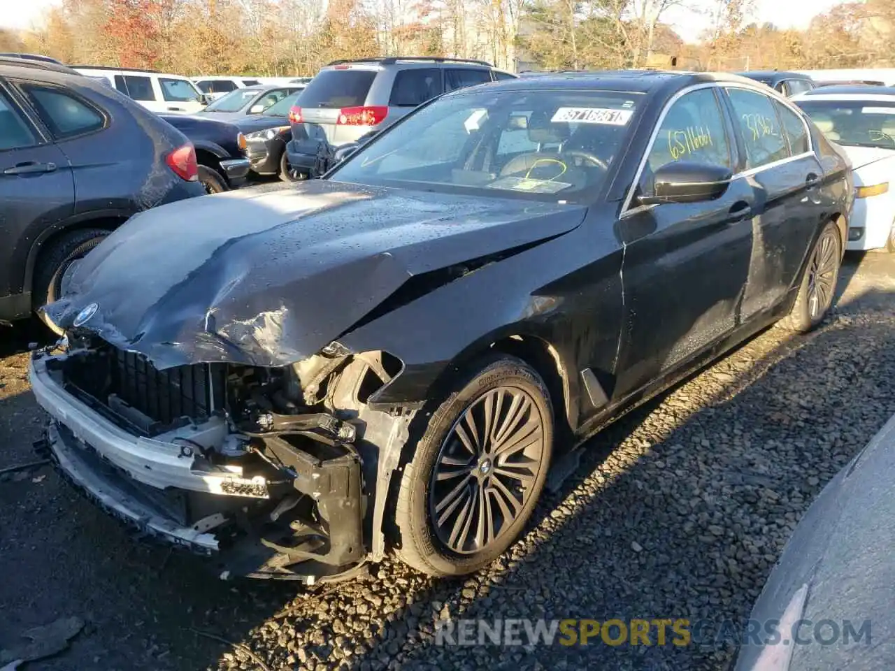 2 Photograph of a damaged car WBAJR3C0XLWW64277 BMW 5 SERIES 2020