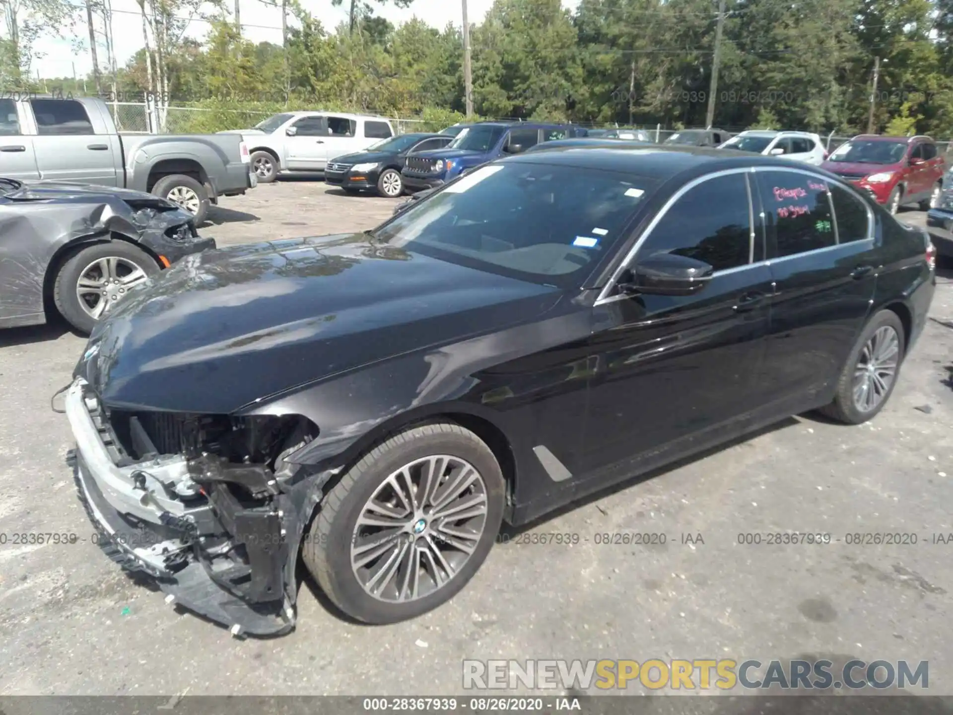 2 Photograph of a damaged car WBAJR3C0XLWW64506 BMW 5 SERIES 2020