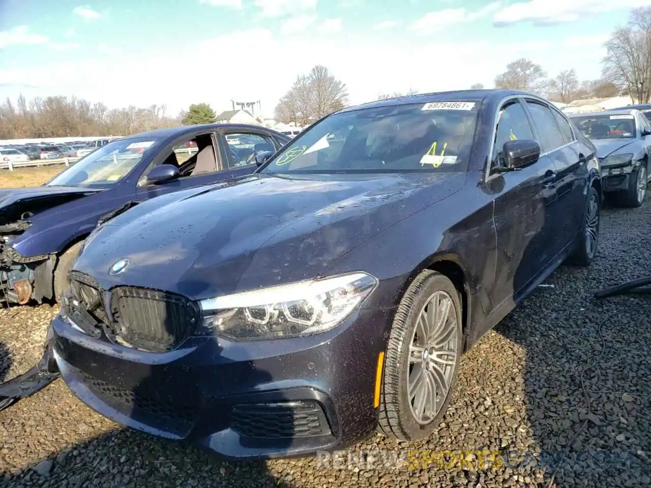 2 Photograph of a damaged car WBAJR7C00LWW54283 BMW 5 SERIES 2020