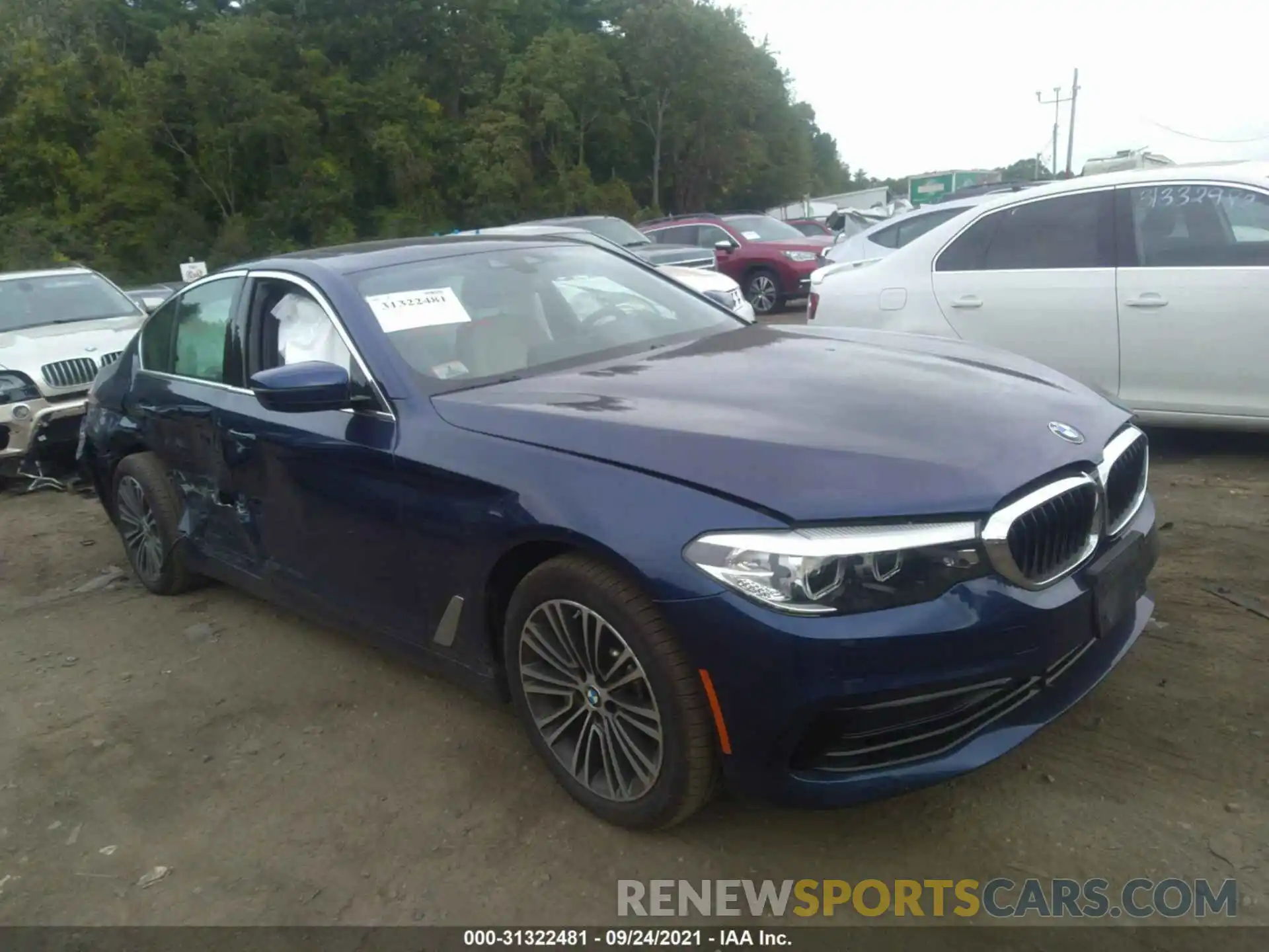 1 Photograph of a damaged car WBAJR7C03LCE48704 BMW 5 SERIES 2020