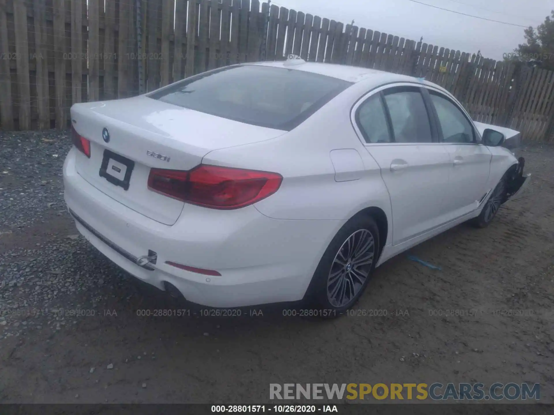 4 Photograph of a damaged car WBAJR7C04LCD98766 BMW 5 SERIES 2020