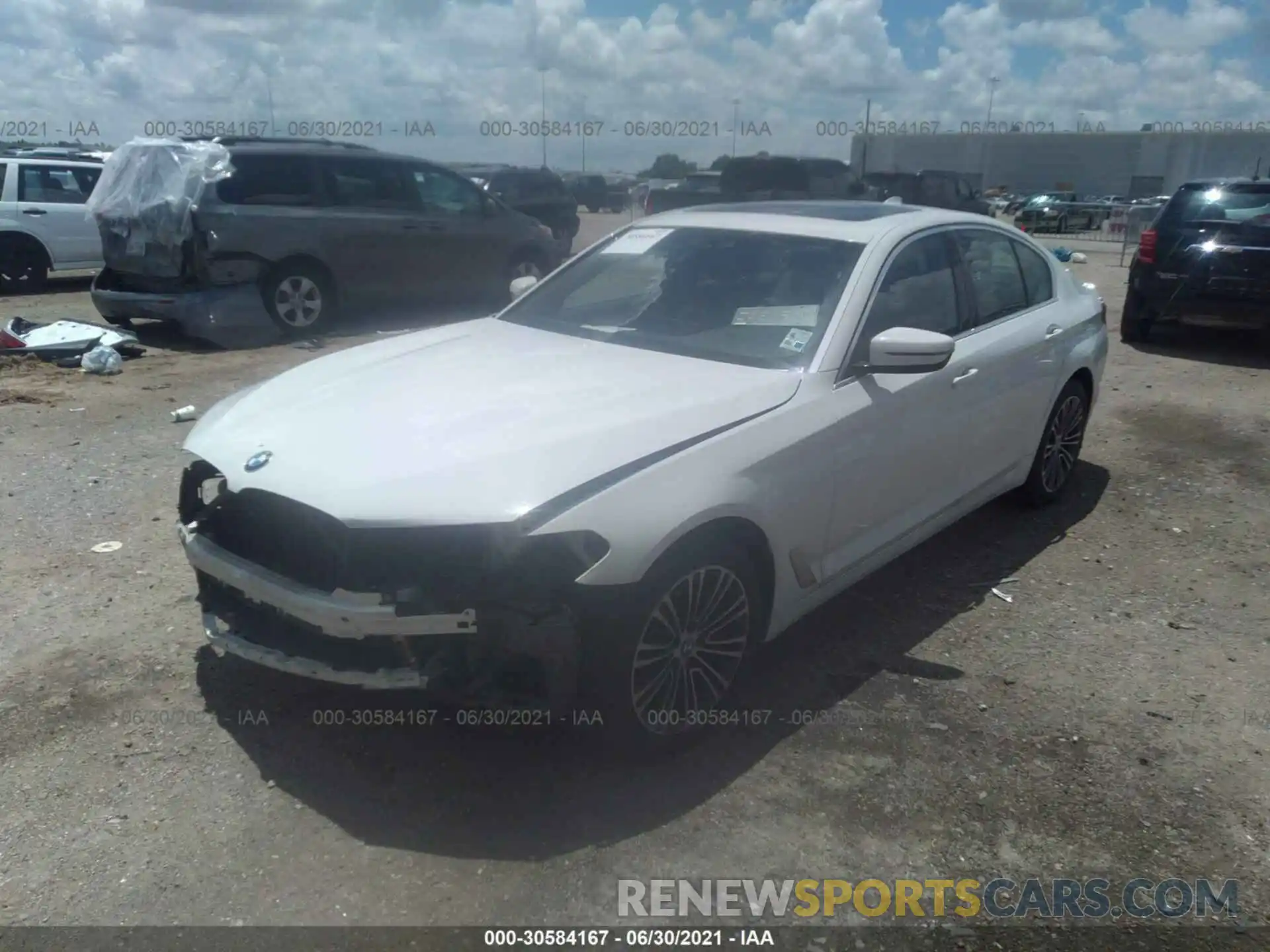 2 Photograph of a damaged car WBAJR7C05LCD10372 BMW 5 SERIES 2020