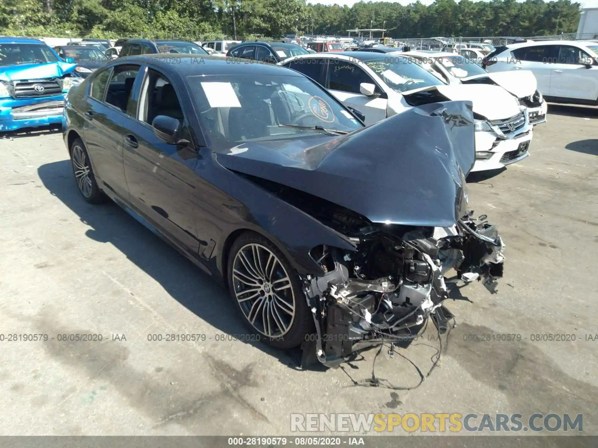 1 Photograph of a damaged car WBAJR7C06LCE09234 BMW 5 SERIES 2020