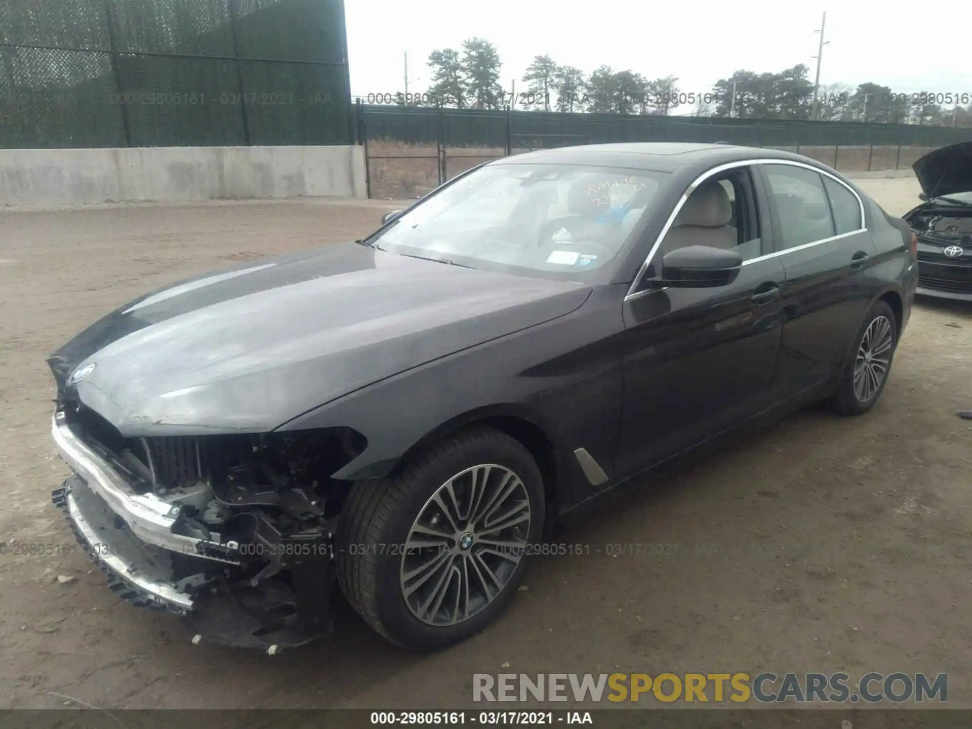 2 Photograph of a damaged car WBAJR7C07LCD76552 BMW 5 SERIES 2020