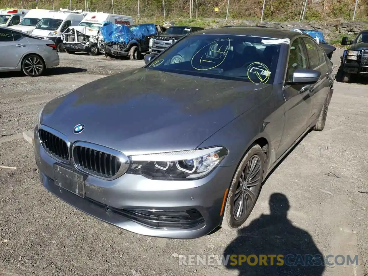 2 Photograph of a damaged car WBAJR7C08LCE07033 BMW 5 SERIES 2020