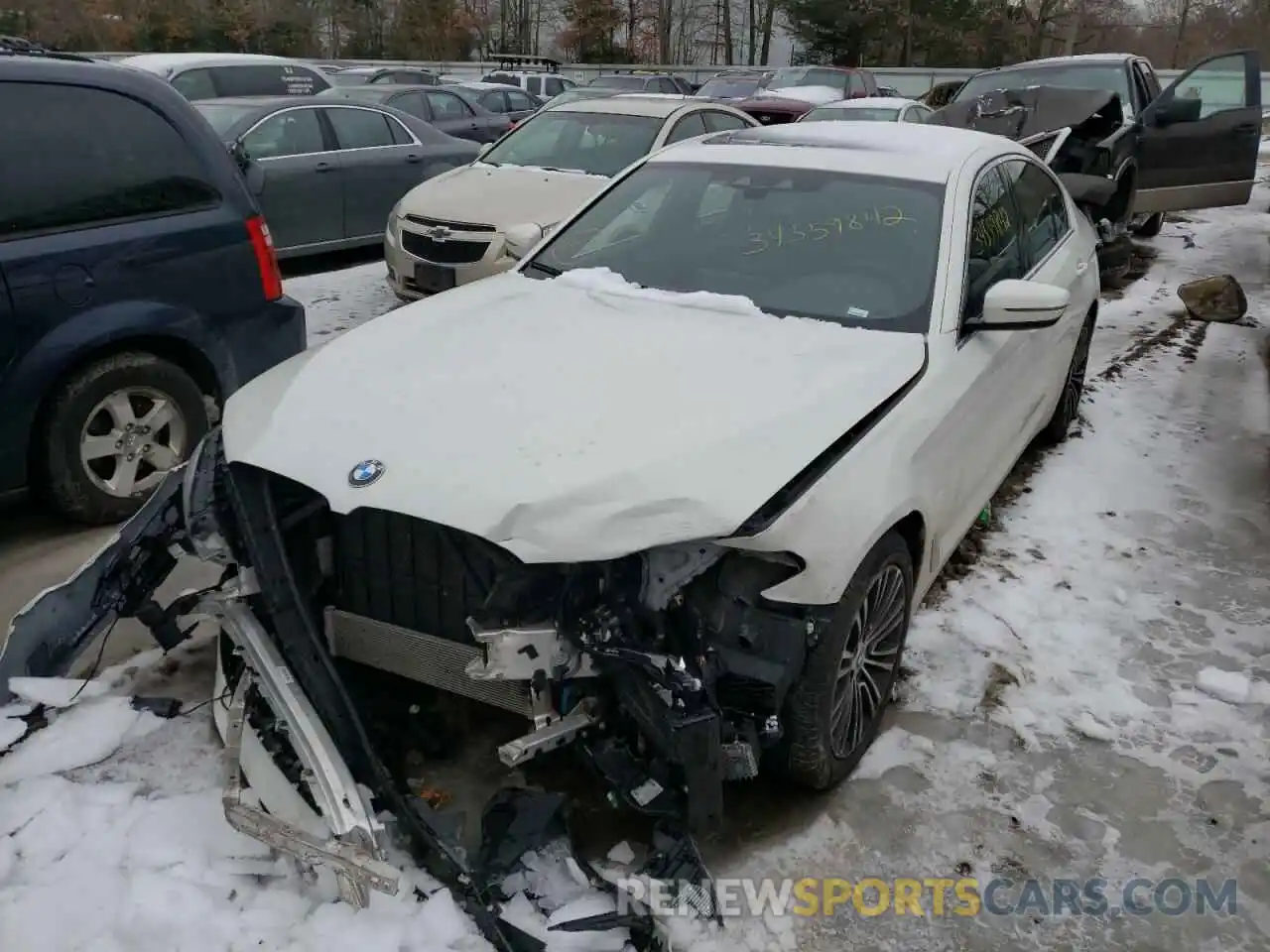 2 Photograph of a damaged car WBAJR7C08LWW65399 BMW 5 SERIES 2020