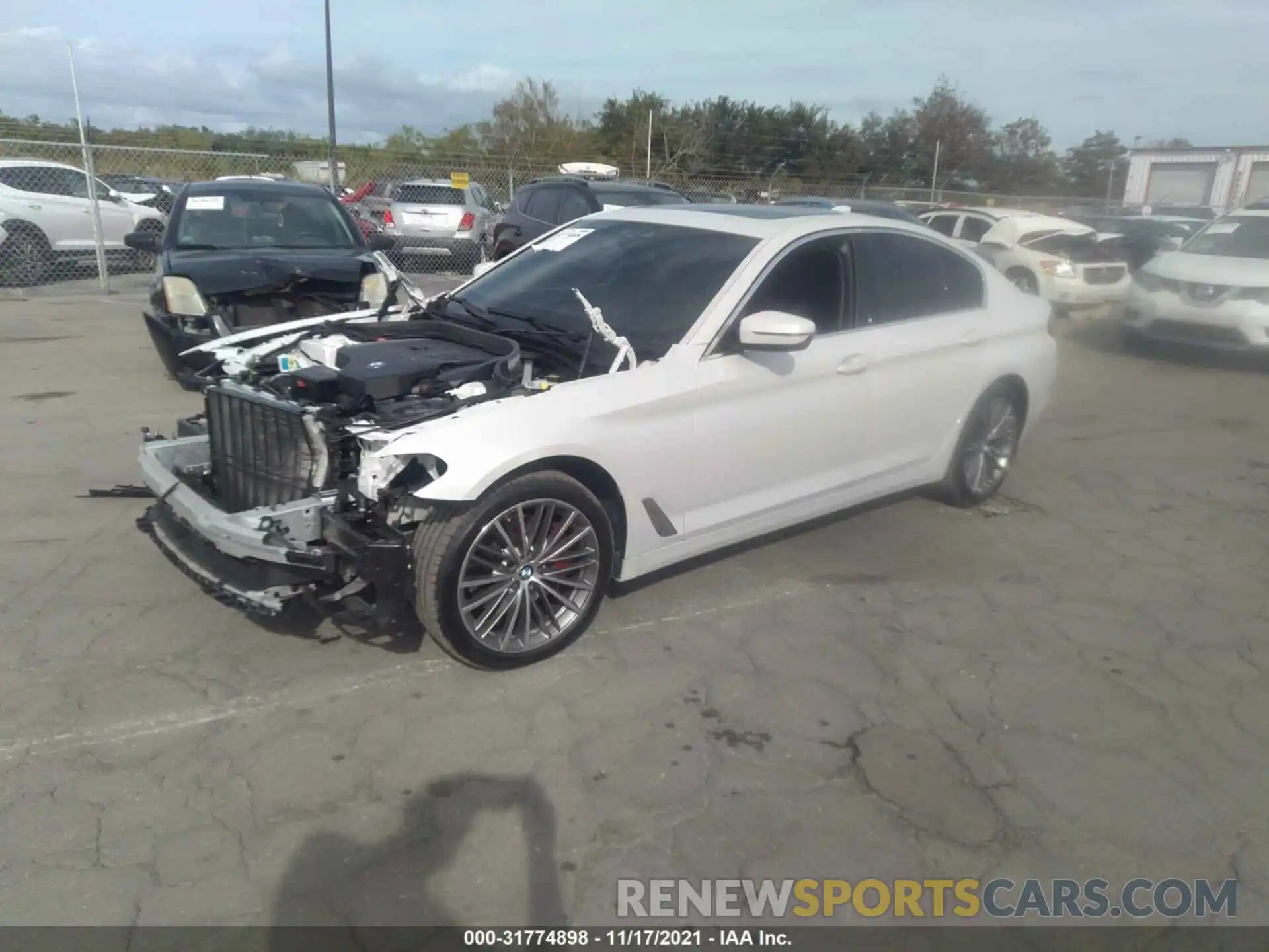 2 Photograph of a damaged car WBAJR7C0XLBP96437 BMW 5 SERIES 2020