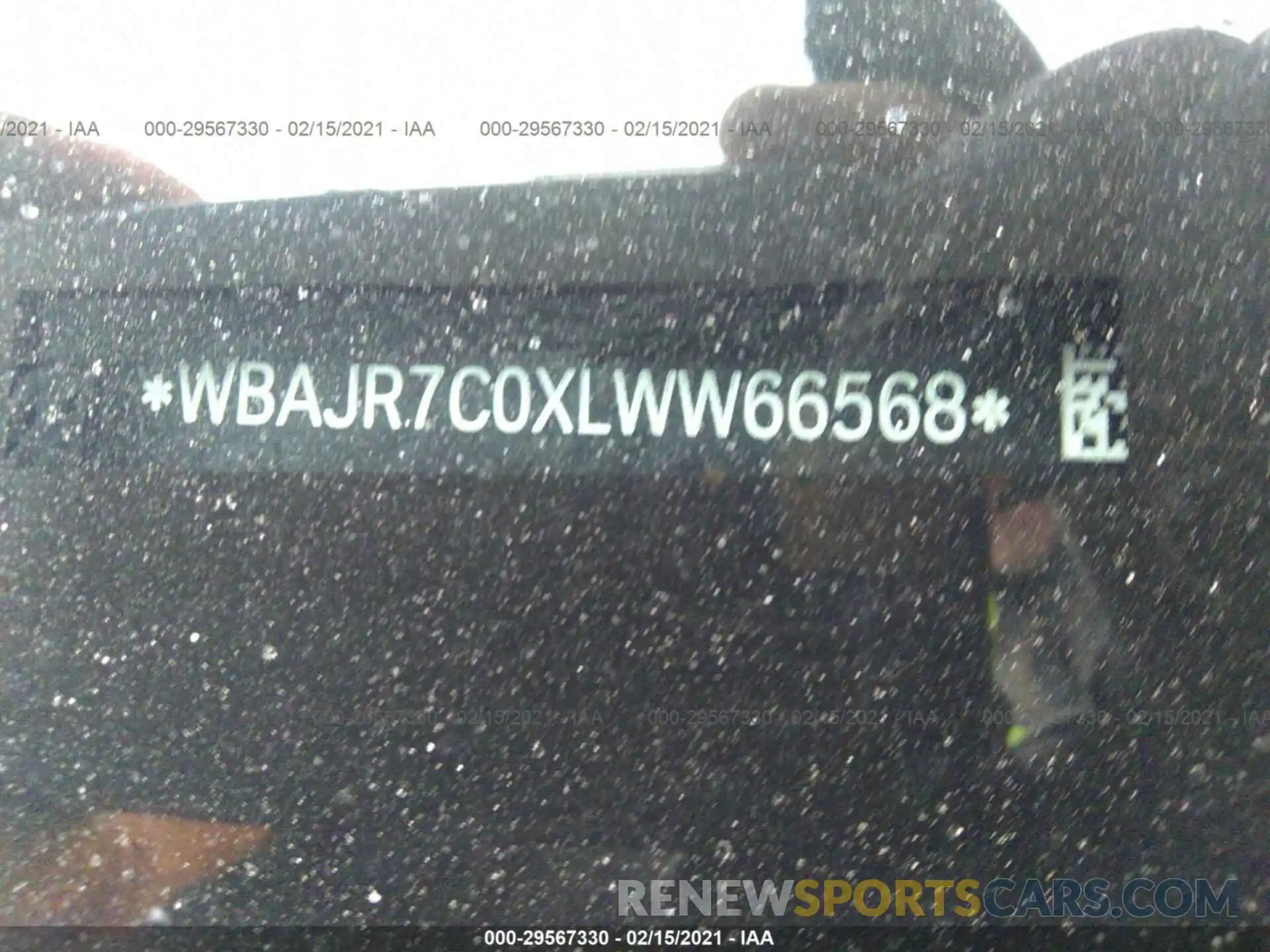 9 Photograph of a damaged car WBAJR7C0XLWW66568 BMW 5 SERIES 2020
