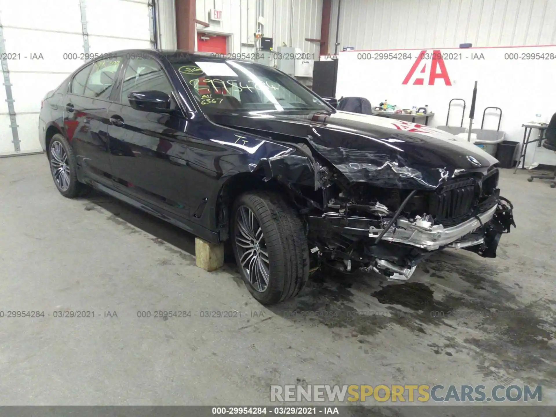 1 Photograph of a damaged car WBAJS3C01LCE43143 BMW 5 SERIES 2020