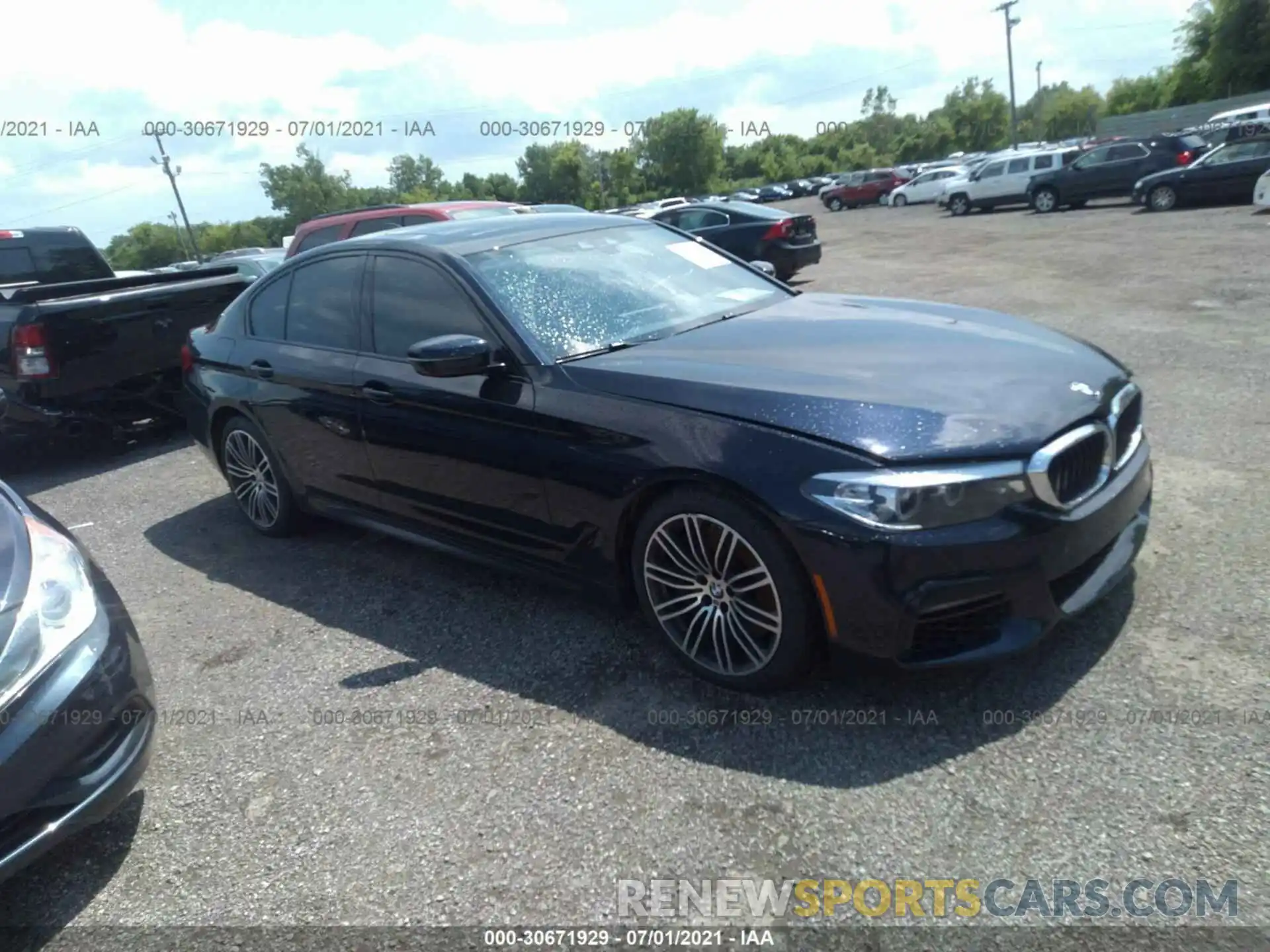 1 Photograph of a damaged car WBAJS3C01LCE49640 BMW 5 SERIES 2020