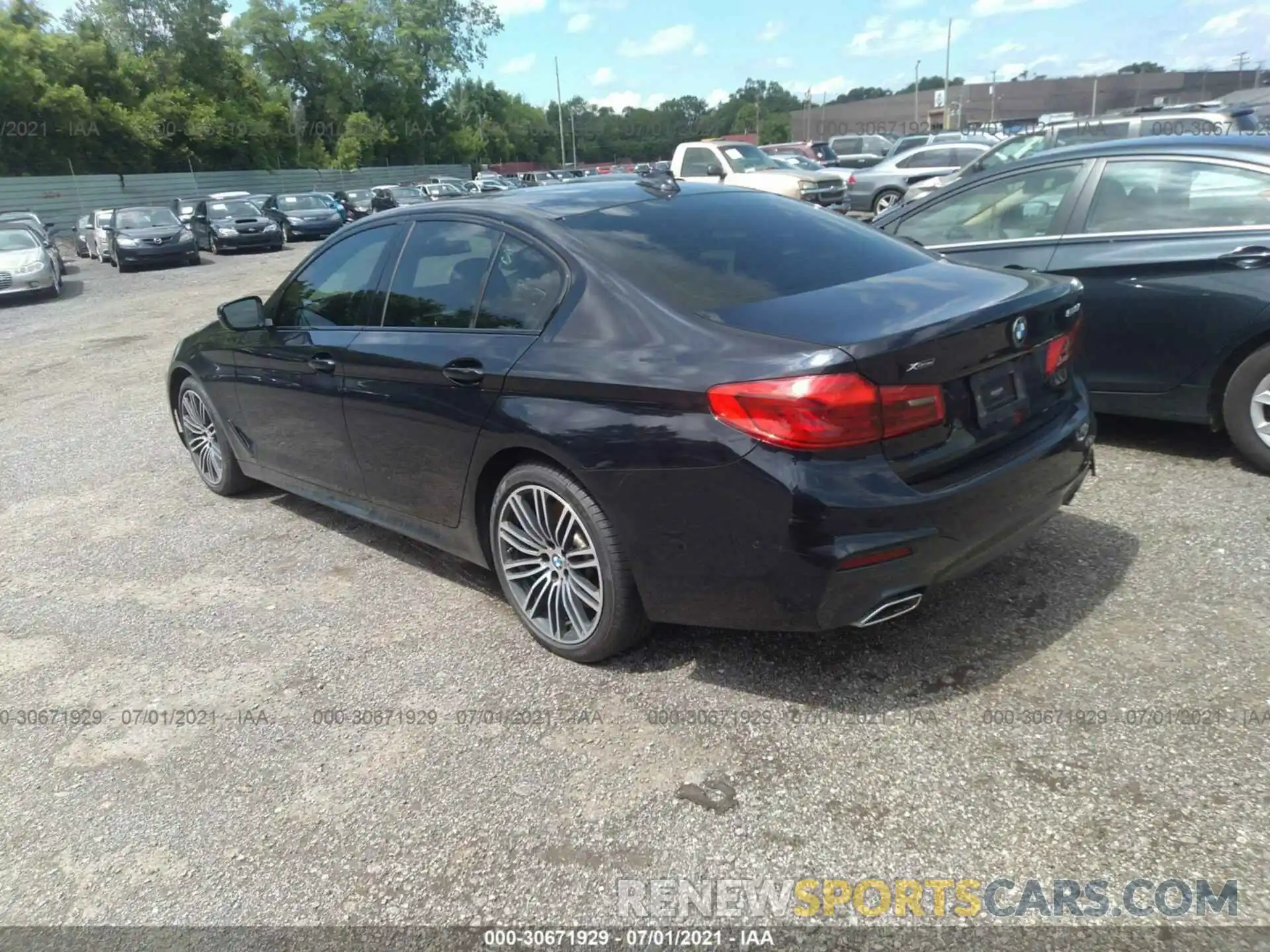 3 Photograph of a damaged car WBAJS3C01LCE49640 BMW 5 SERIES 2020