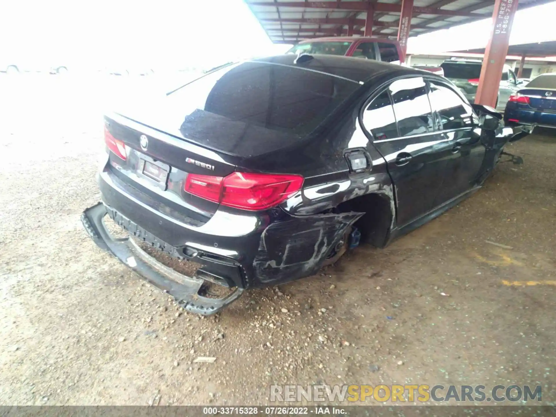 4 Photograph of a damaged car WBAJS7C00LCE10562 BMW 5 SERIES 2020