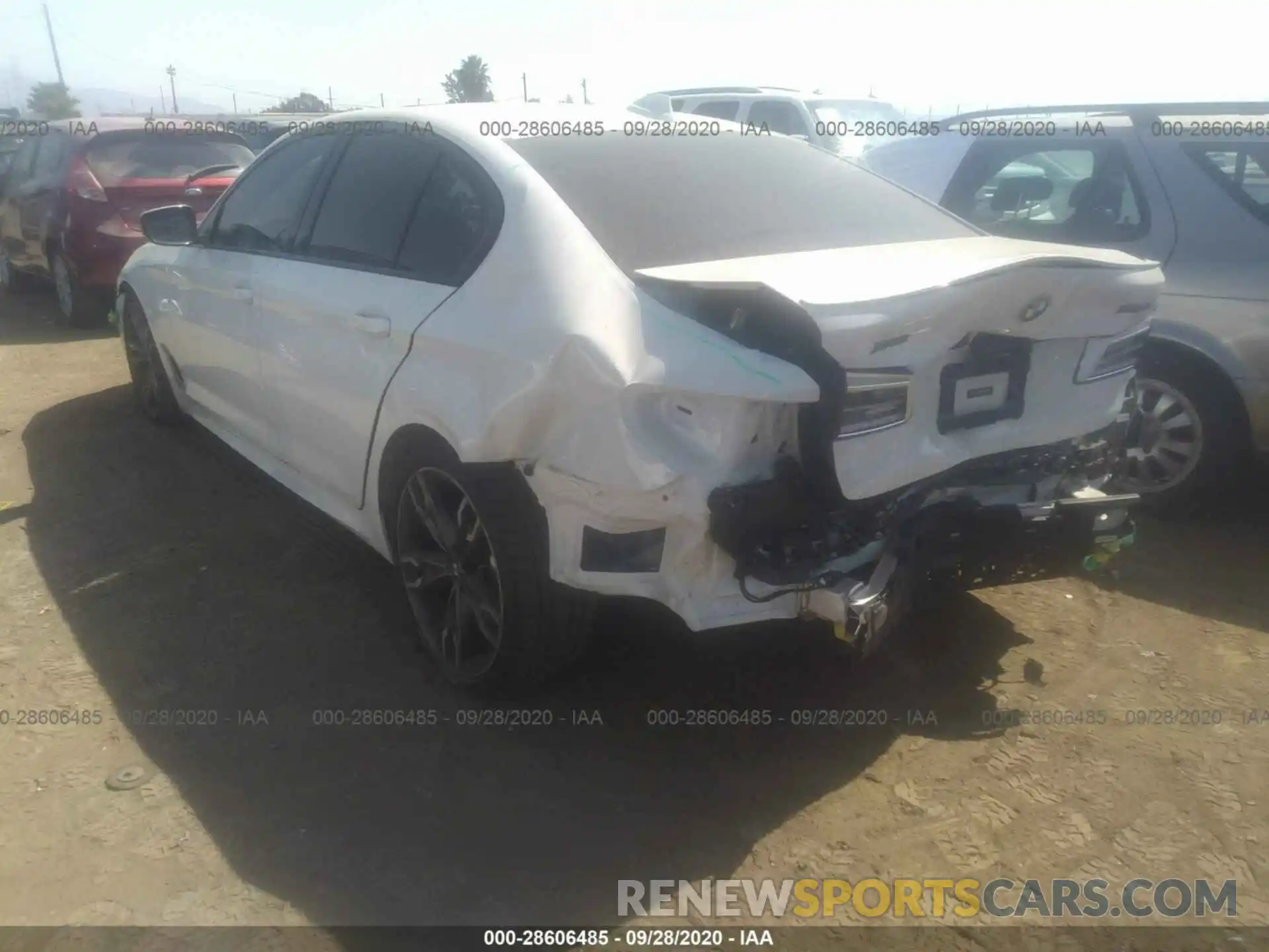 3 Фотография поврежденного автомобиля WBAJS7C04LCE36212 BMW 5 SERIES 2020