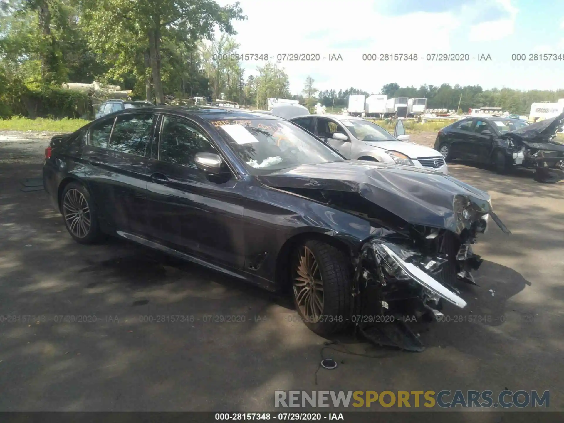 1 Photograph of a damaged car WBAJS7C05LCD90499 BMW 5 SERIES 2020