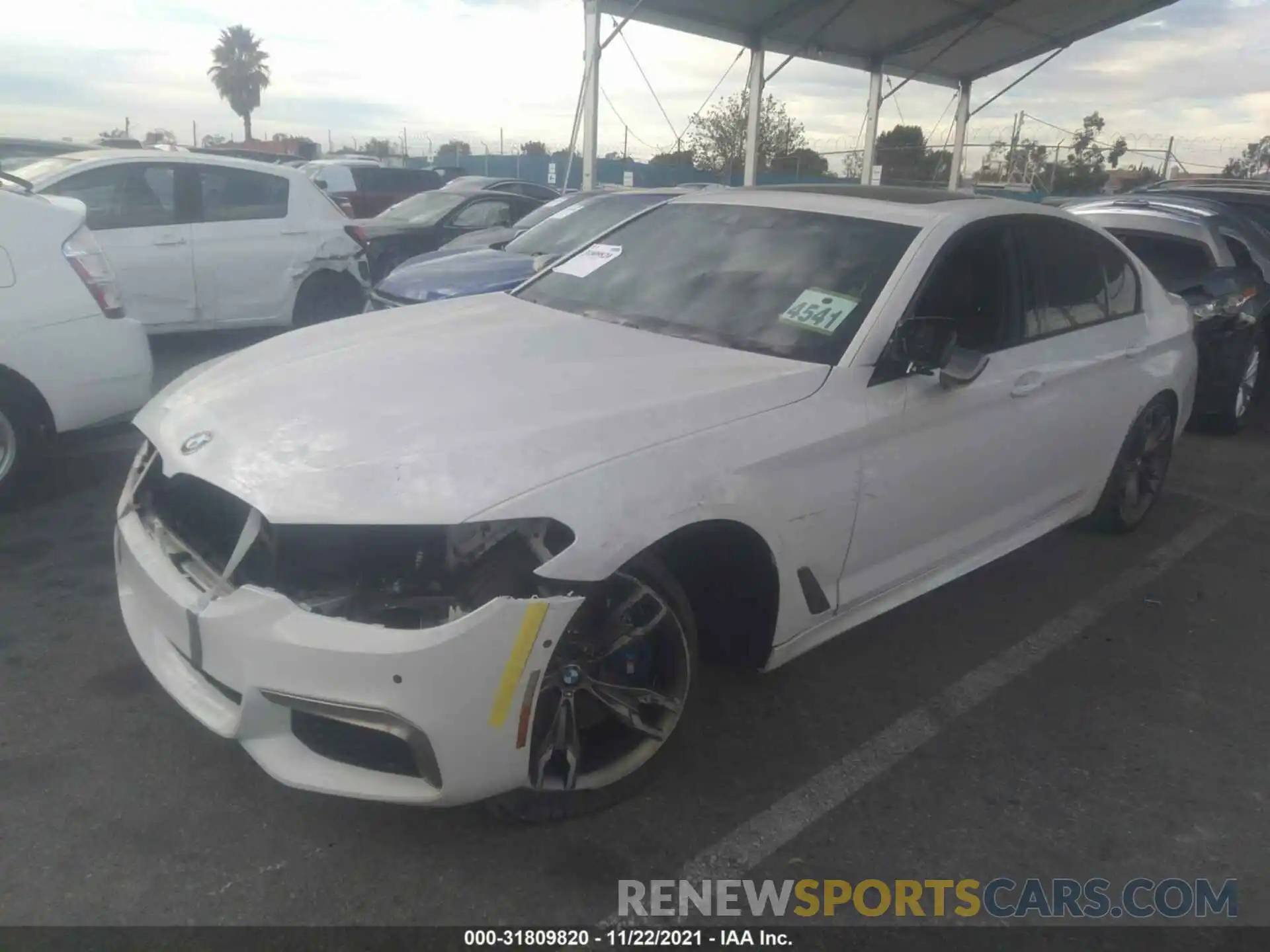 2 Photograph of a damaged car WBAJS7C05LCE33531 BMW 5 SERIES 2020