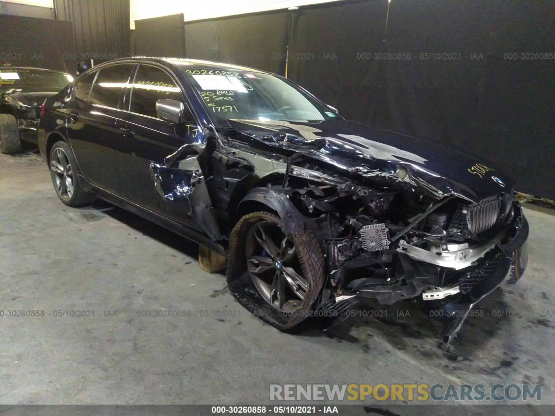 1 Photograph of a damaged car WBAJS7C08LBN96158 BMW 5 SERIES 2020