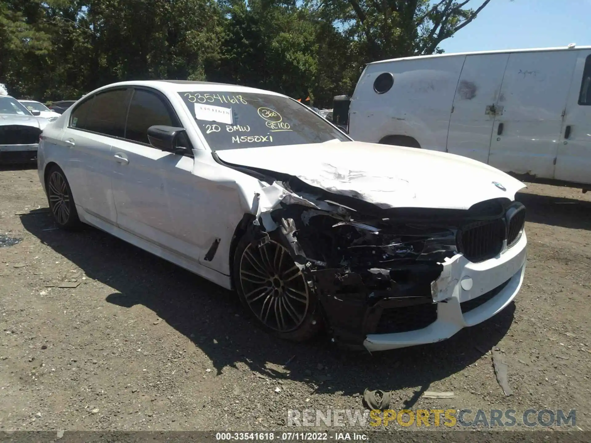 1 Photograph of a damaged car WBAJS7C08LBN96662 BMW 5 SERIES 2020