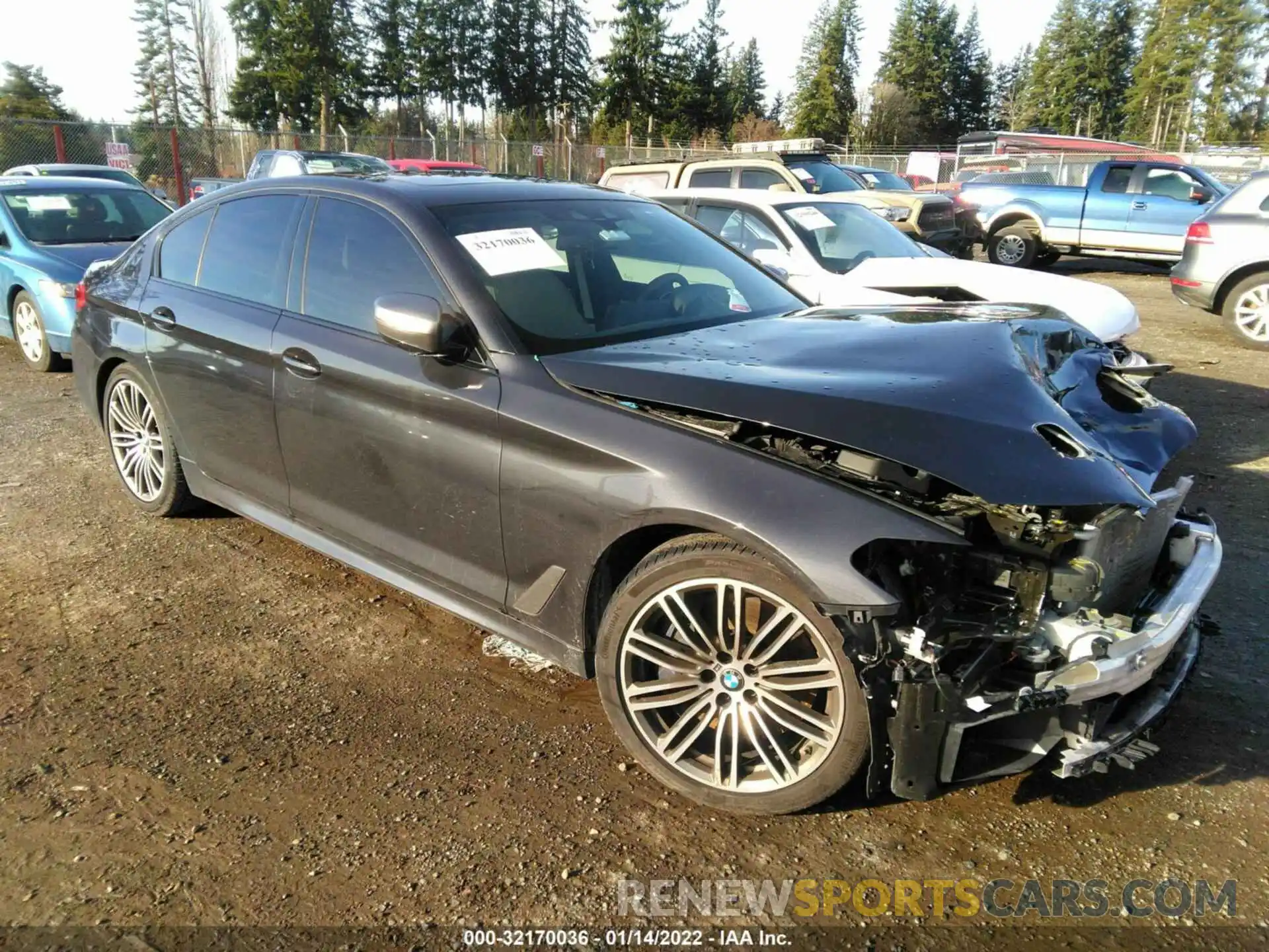 1 Photograph of a damaged car WBAJS7C08LCE11801 BMW 5 SERIES 2020