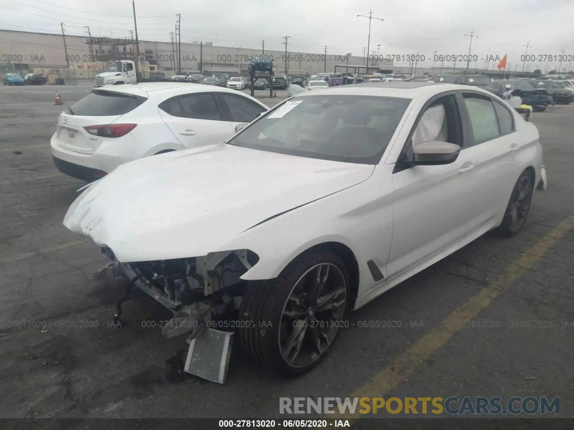 2 Photograph of a damaged car WBAJS7C09LCD87976 BMW 5 SERIES 2020