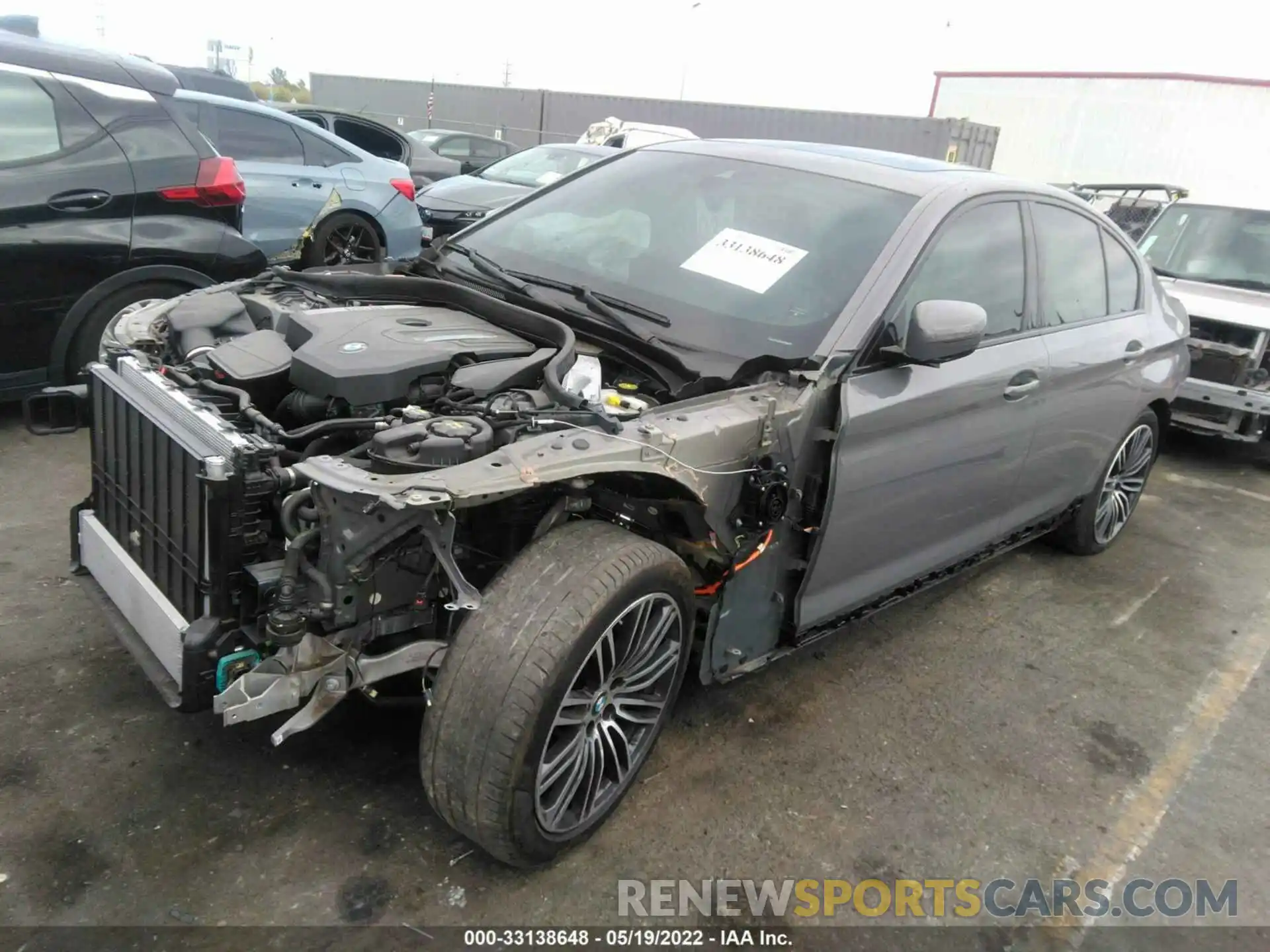 2 Photograph of a damaged car WBA13AG06MCG72933 BMW 5 SERIES 2021