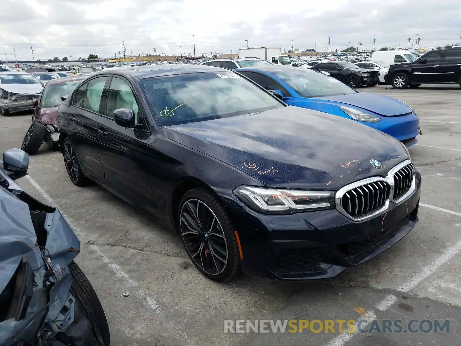 1 Photograph of a damaged car WBA13AG08MCF80254 BMW 5 SERIES 2021