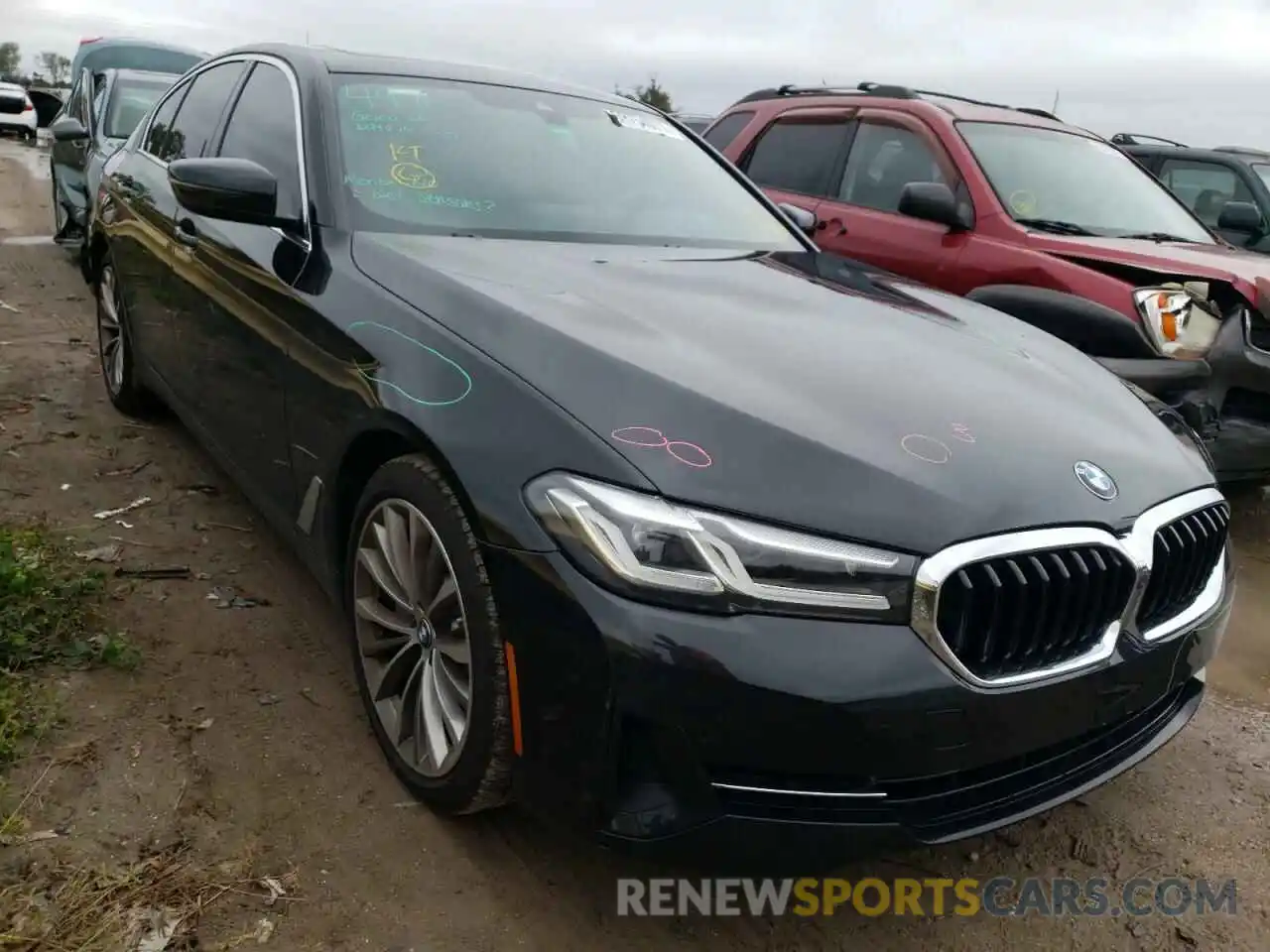 1 Photograph of a damaged car WBA13AG0XMCH25701 BMW 5 SERIES 2021