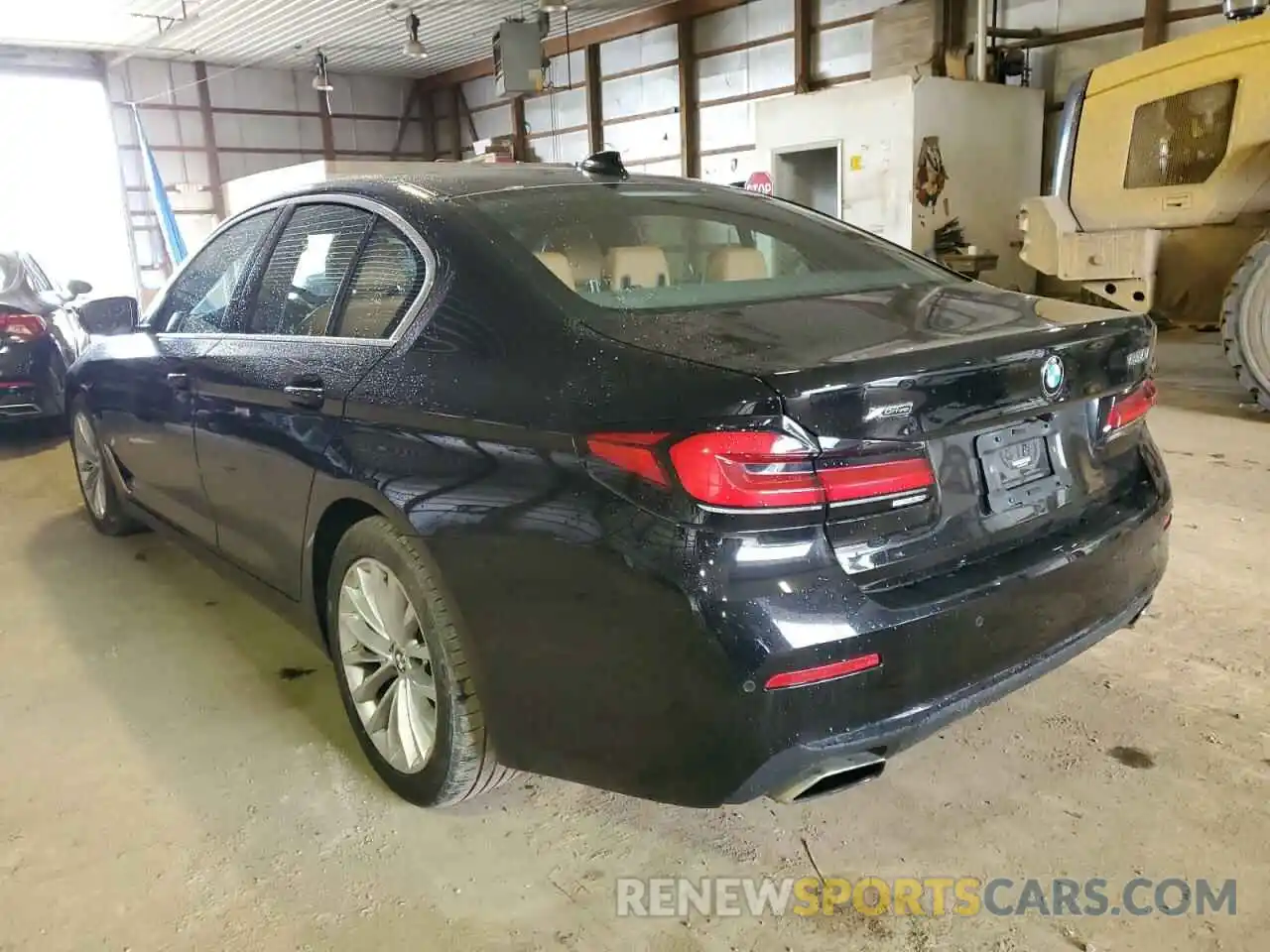 3 Photograph of a damaged car WBA13BJ00MCF65150 BMW 5 SERIES 2021