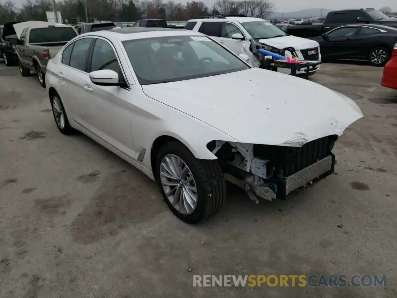 1 Photograph of a damaged car WBA13BJ00MCG53034 BMW 5 SERIES 2021