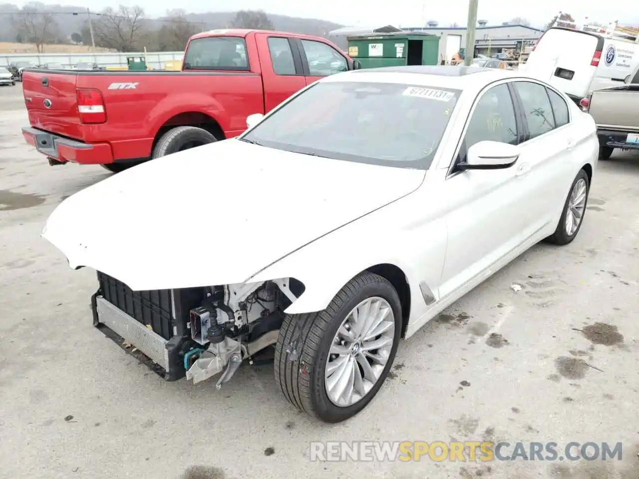 2 Photograph of a damaged car WBA13BJ00MCG53034 BMW 5 SERIES 2021