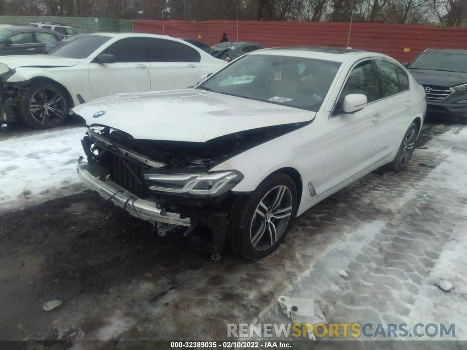 2 Photograph of a damaged car WBA13BJ01MCF74052 BMW 5 SERIES 2021