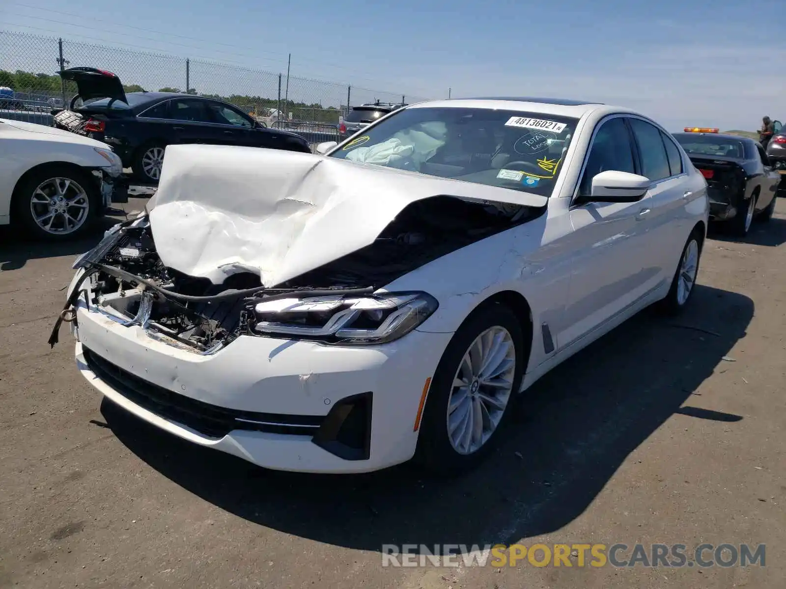 2 Photograph of a damaged car WBA13BJ01MWW89729 BMW 5 SERIES 2021