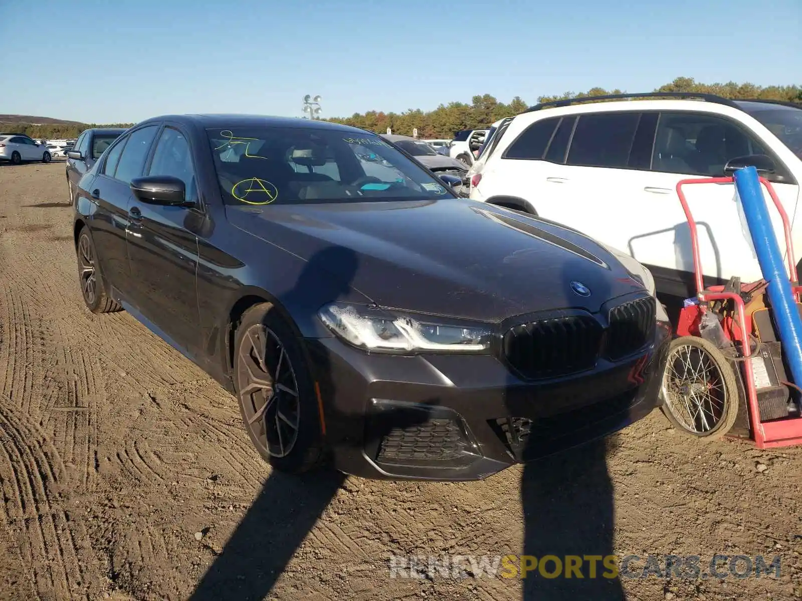 1 Photograph of a damaged car WBA13BJ01MWX02141 BMW 5 SERIES 2021