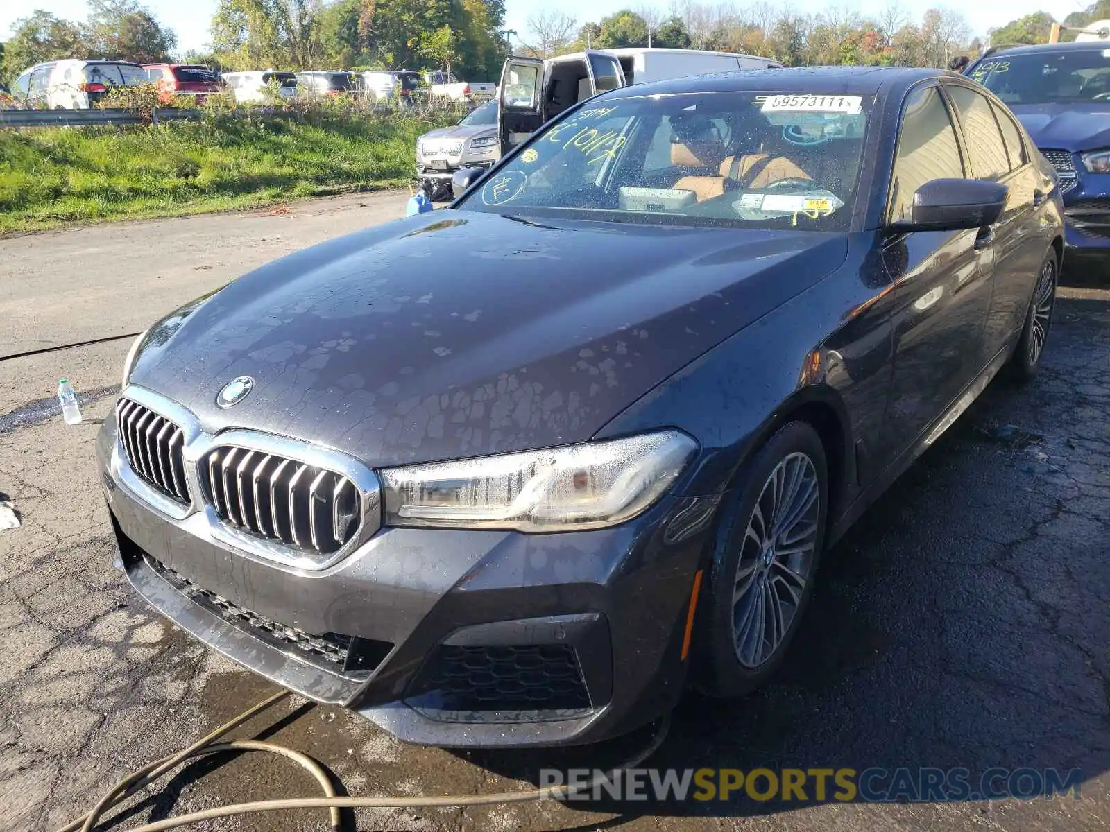 2 Photograph of a damaged car WBA13BJ01MWX05931 BMW 5 SERIES 2021