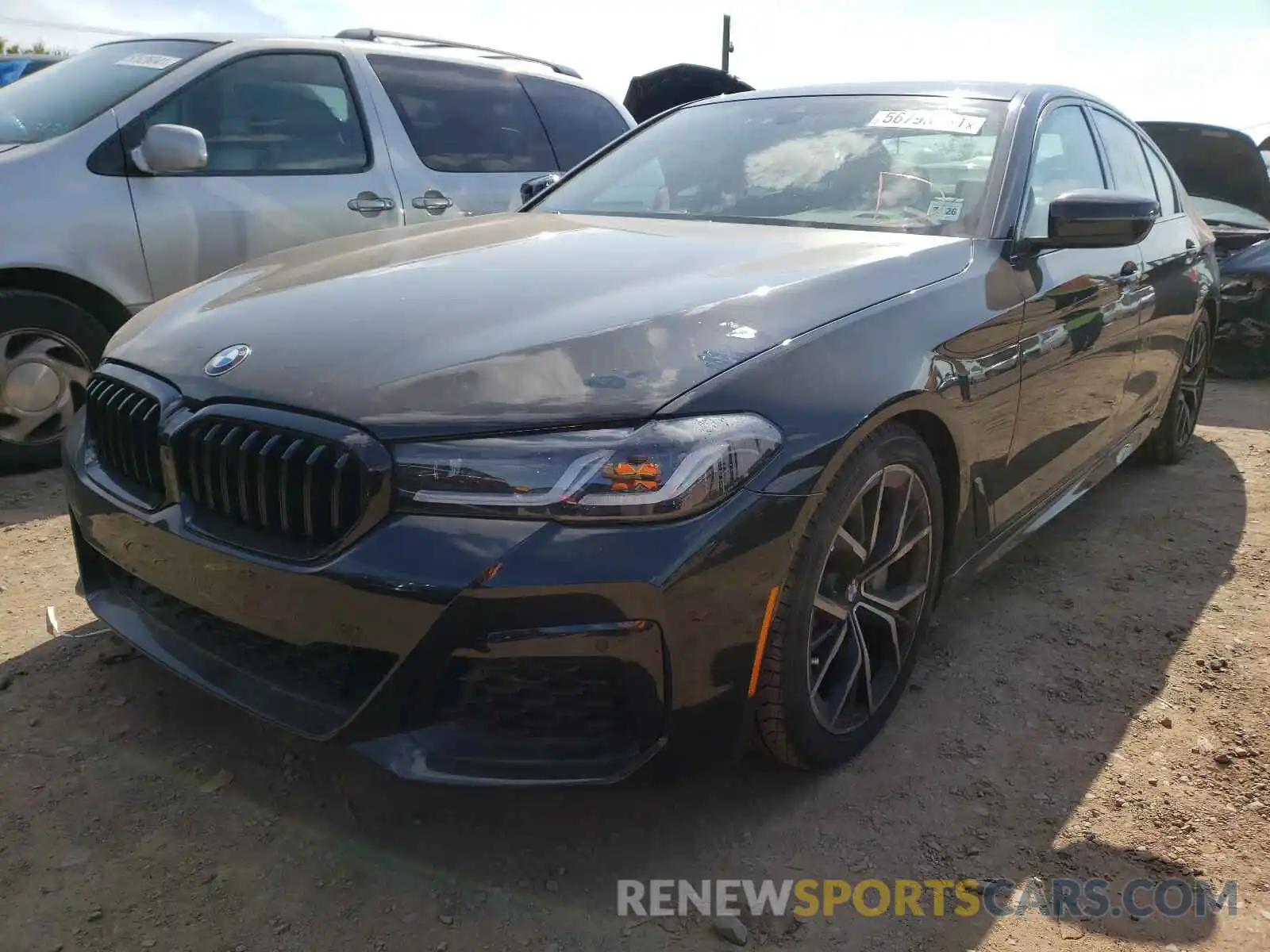 2 Photograph of a damaged car WBA13BJ01MWX27878 BMW 5 SERIES 2021