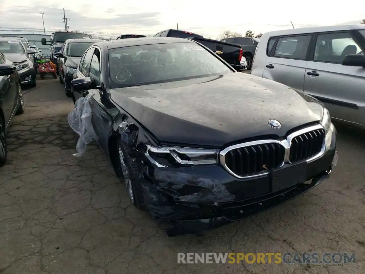 1 Photograph of a damaged car WBA13BJ01MWX32224 BMW 5 SERIES 2021