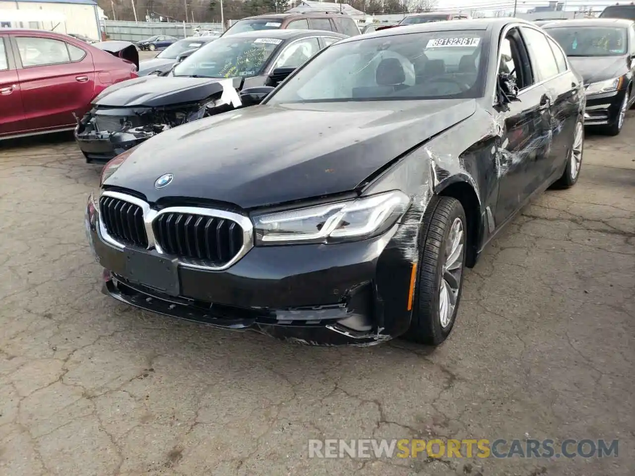 2 Photograph of a damaged car WBA13BJ01MWX32224 BMW 5 SERIES 2021