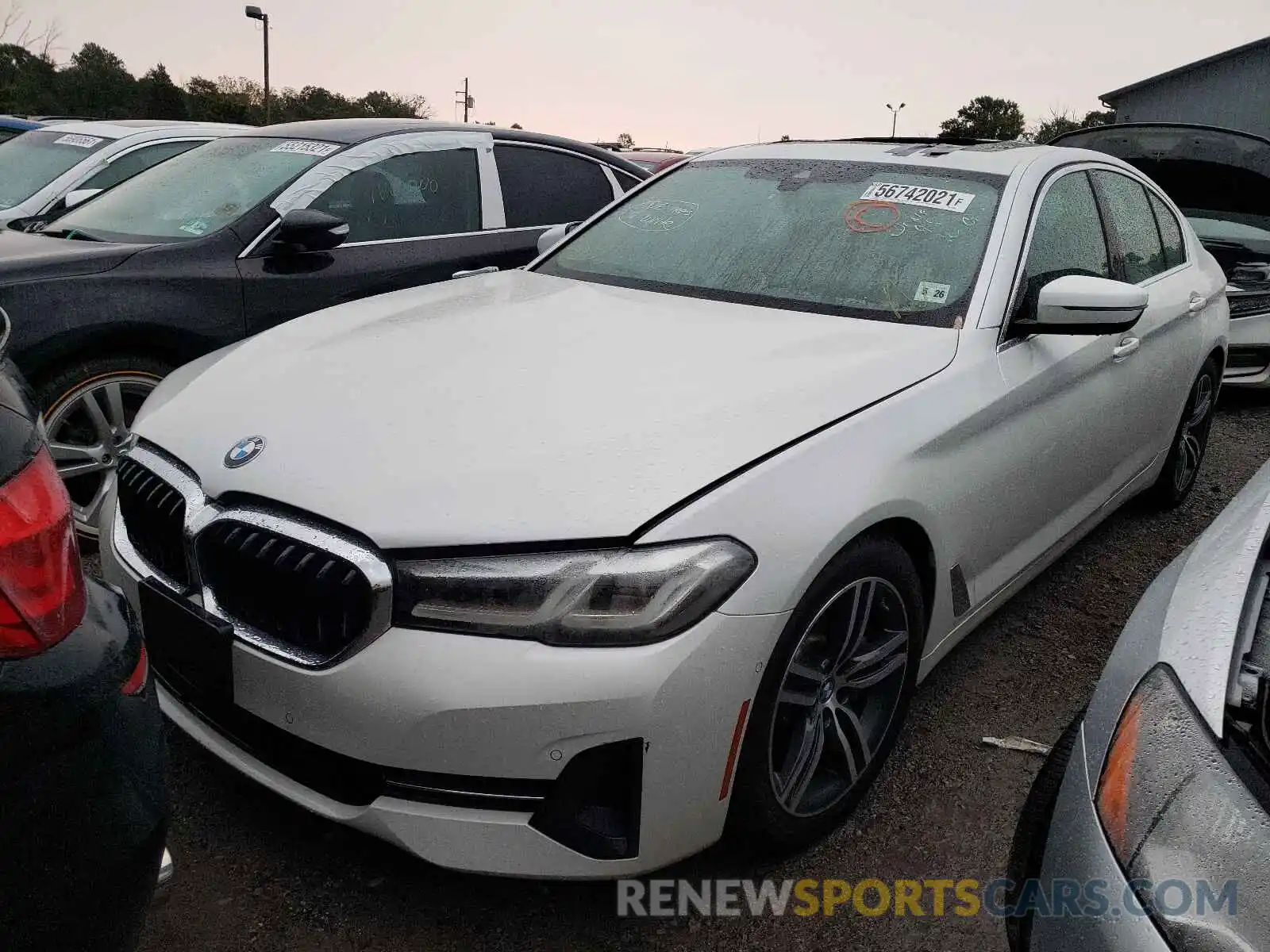 2 Photograph of a damaged car WBA13BJ02MCF03023 BMW 5 SERIES 2021